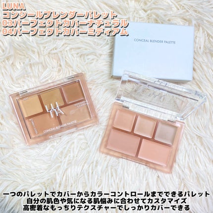 コンシールブレンダーパレット/LUNA/パレットコンシーラーを使ったクチコミ(2枚目)
