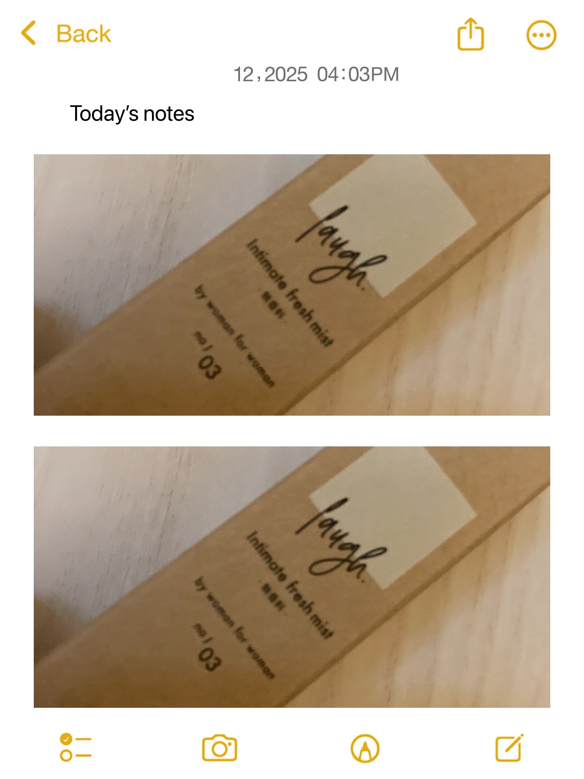 laugh.インティメイトミスト　ピュアムスク/laugh./デリケートゾーンケアを使ったクチコミ（1枚目）