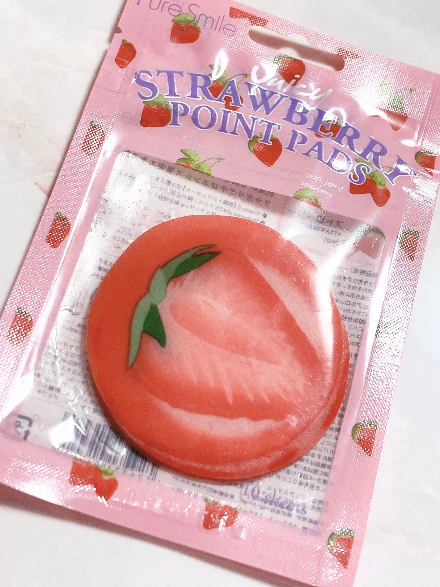 ジューシーフルーツ ポイントパッド ストロベリー/Pure Smile/レッグ・フットケアを使ったクチコミ(1枚目)