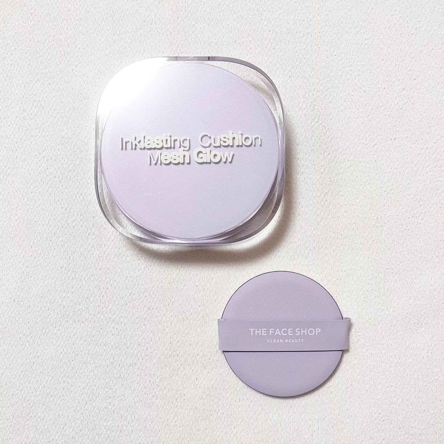 インクラスティングクッションメッシュグロウ/THE FACE SHOP/クッションファンデーションを使ったクチコミ（1枚目）