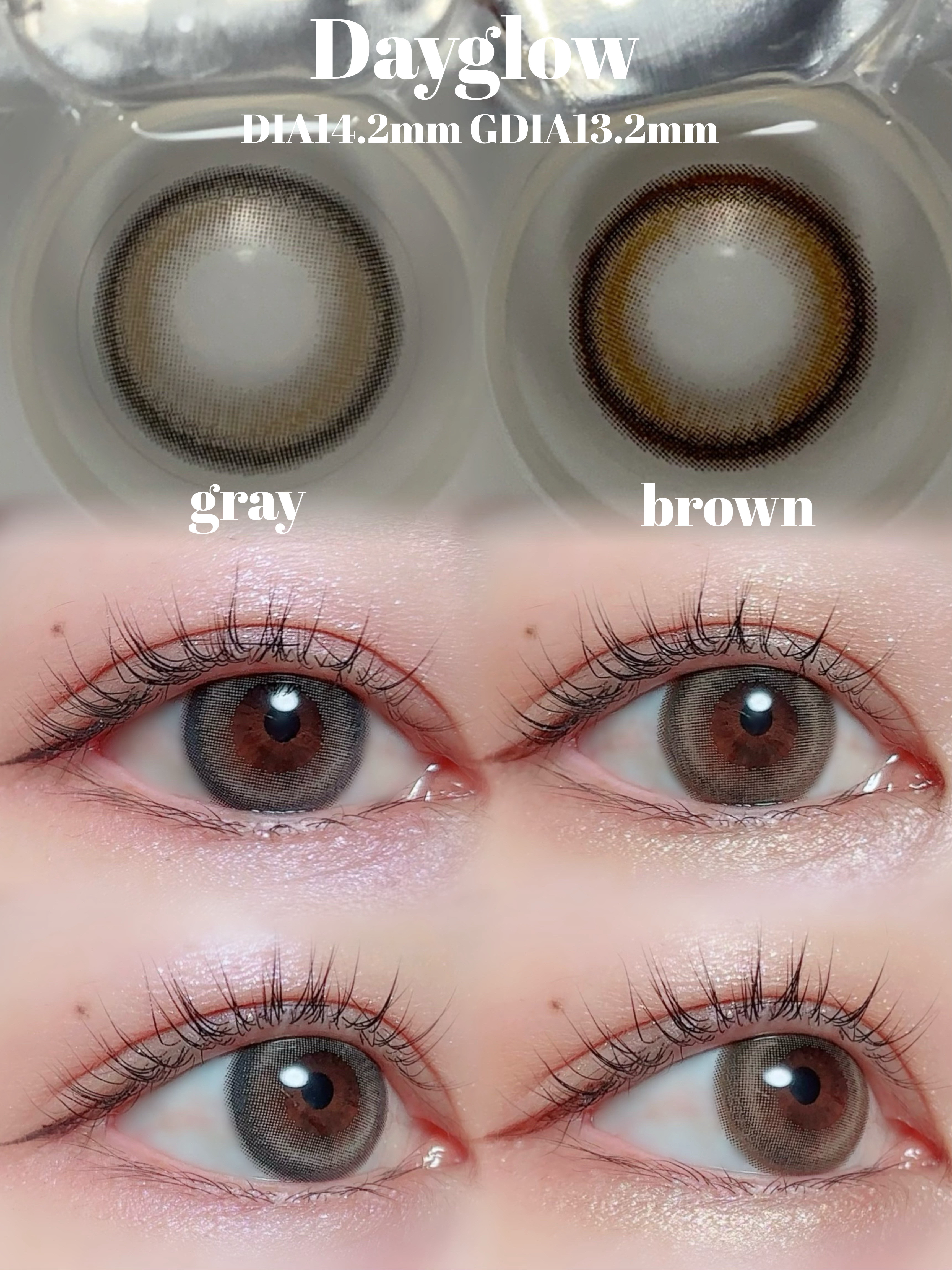 eyestar 1day デイグローグレー /eyestar/ワンデー（１DAY）カラコンを使ったクチコミ（2枚目）