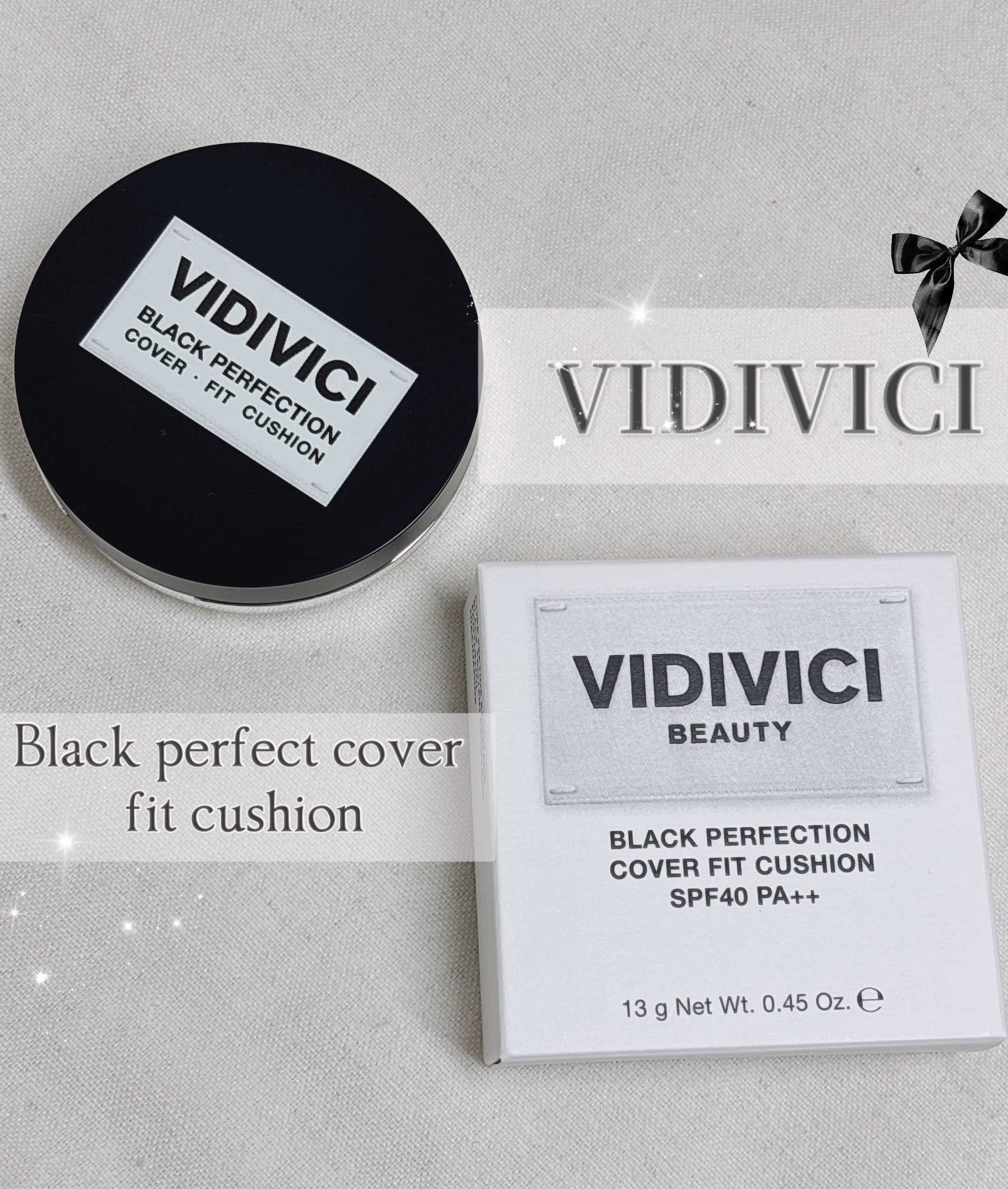 ブラックパーフェクション カバーフィットクッション/VIDIVICI/クッションファンデーションを使ったクチコミ（1枚目）