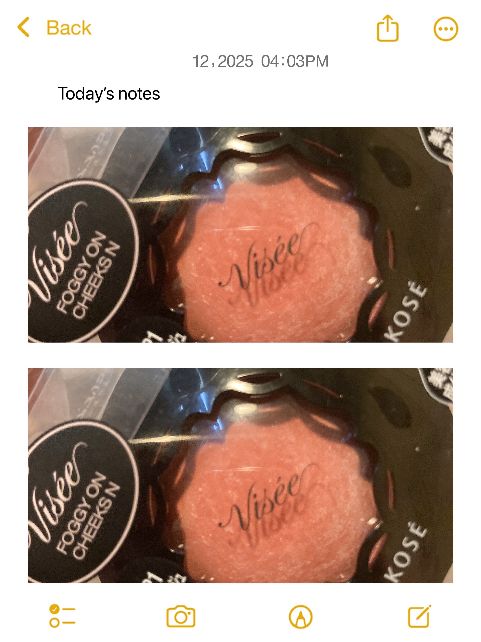 フォギーオンチークス Ｎ/Visée/パウダーチークを使ったクチコミ（1枚目）