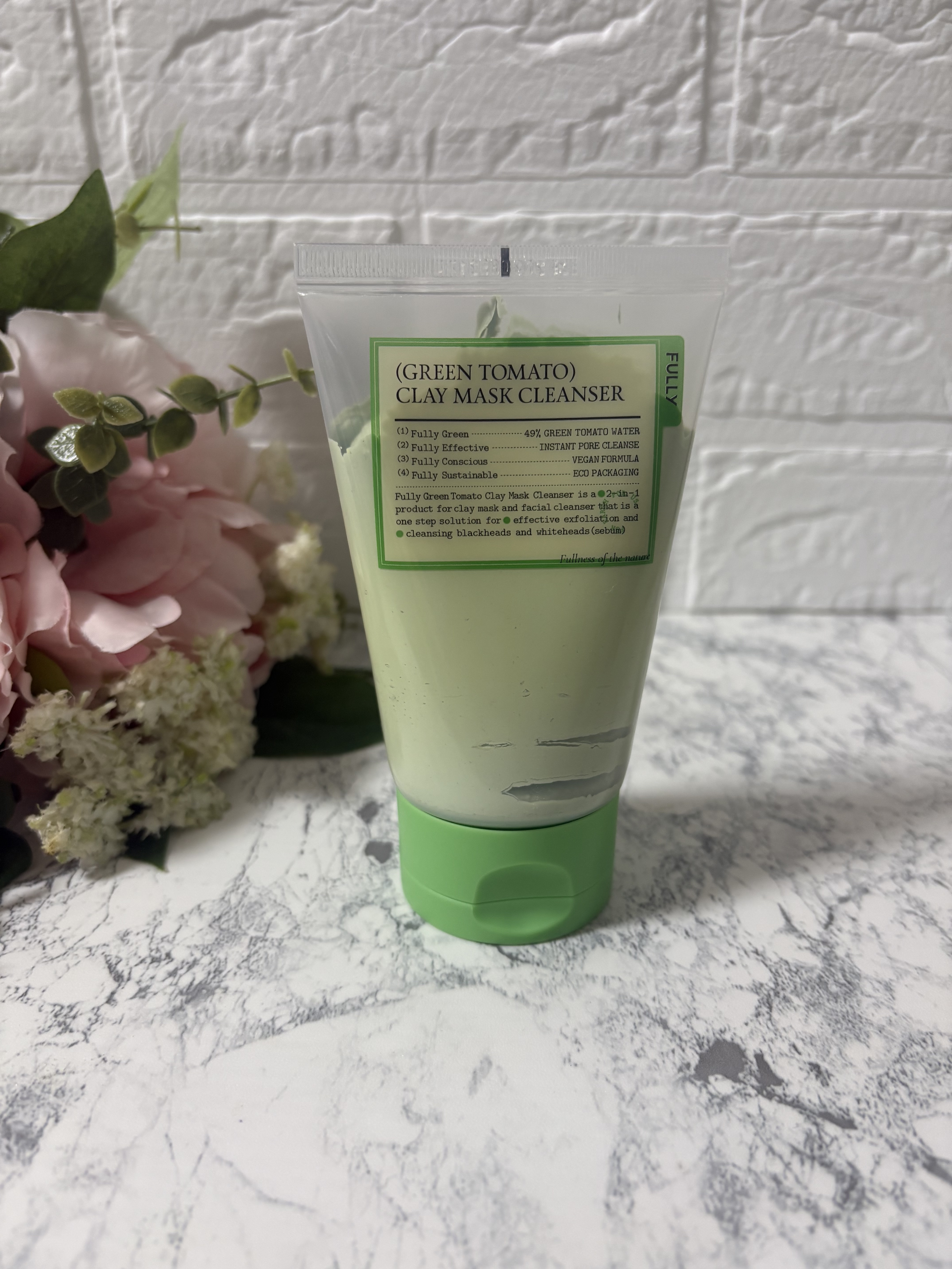 グリーントマトクレイマスククレンザー/FULLY/洗い流すパック・マスクを使ったクチコミ（2枚目）