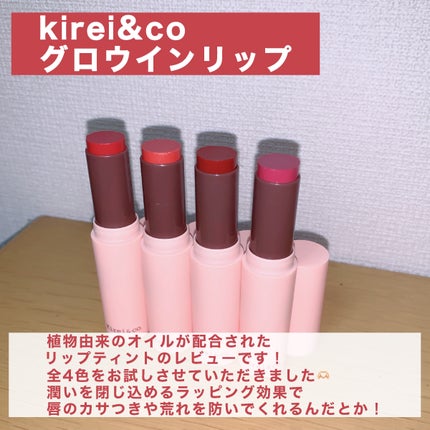 キレイアンドコー グロウインリップ/Kirei&co./口紅を使ったクチコミ(2枚目)