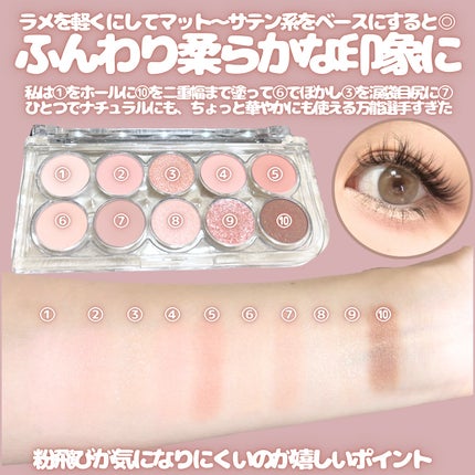 ライトオンアイズシャドウパレット/ルミル/アイシャドウパレットを使ったクチコミ(2枚目)