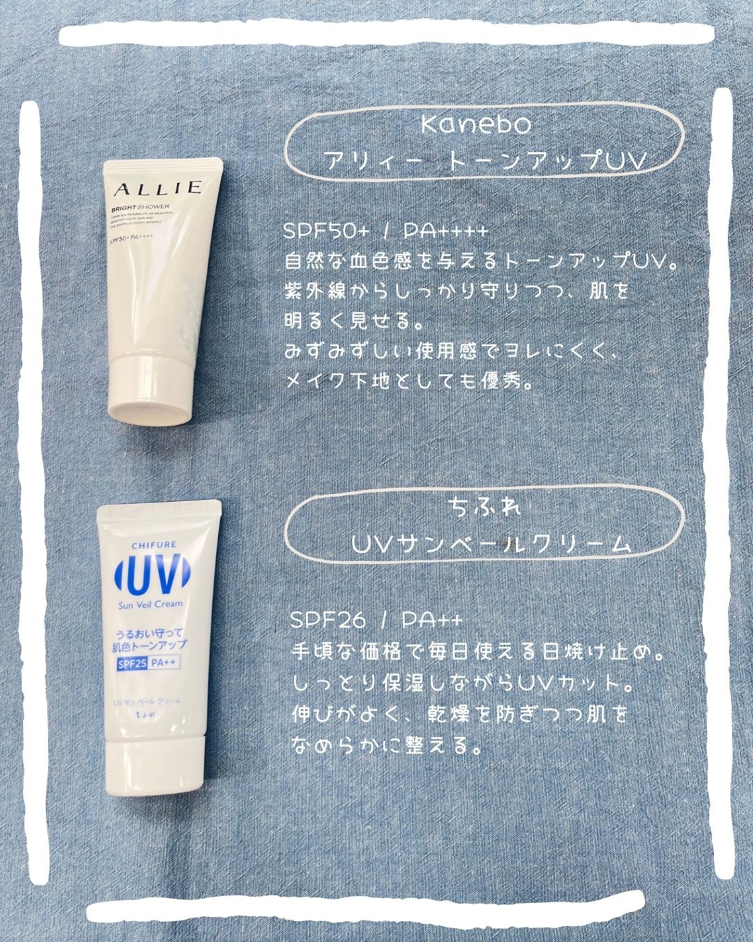 UV サン ベール クリーム/ちふれ/日焼け止めクリームを使ったクチコミ（2枚目）