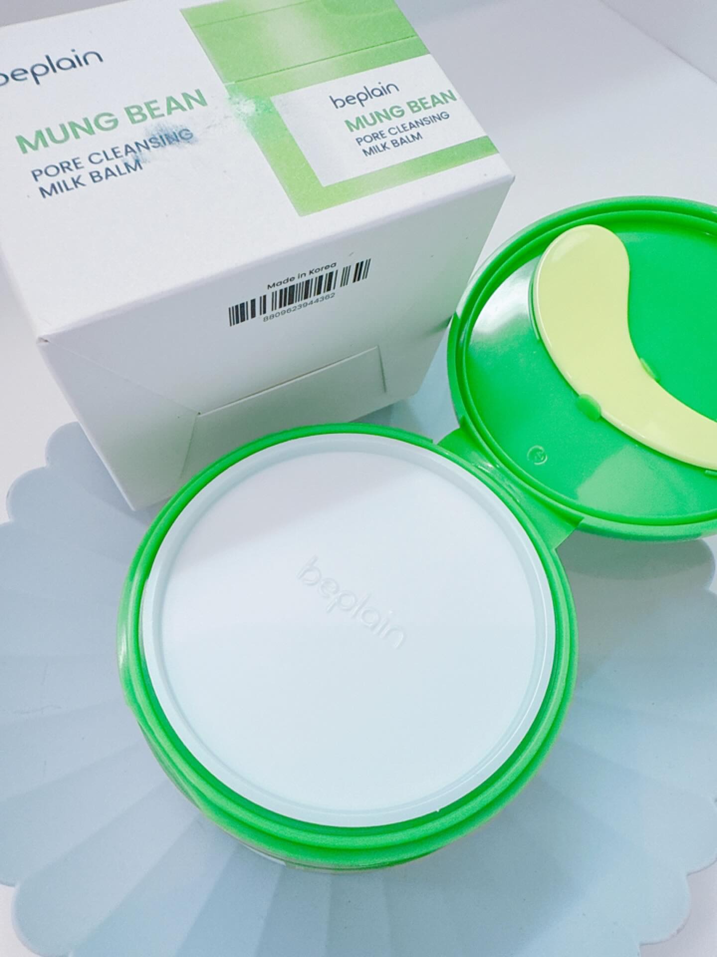 緑豆毛穴クレンジングミルクバーム/beplain/クレンジングバームを使ったクチコミ（2枚目）