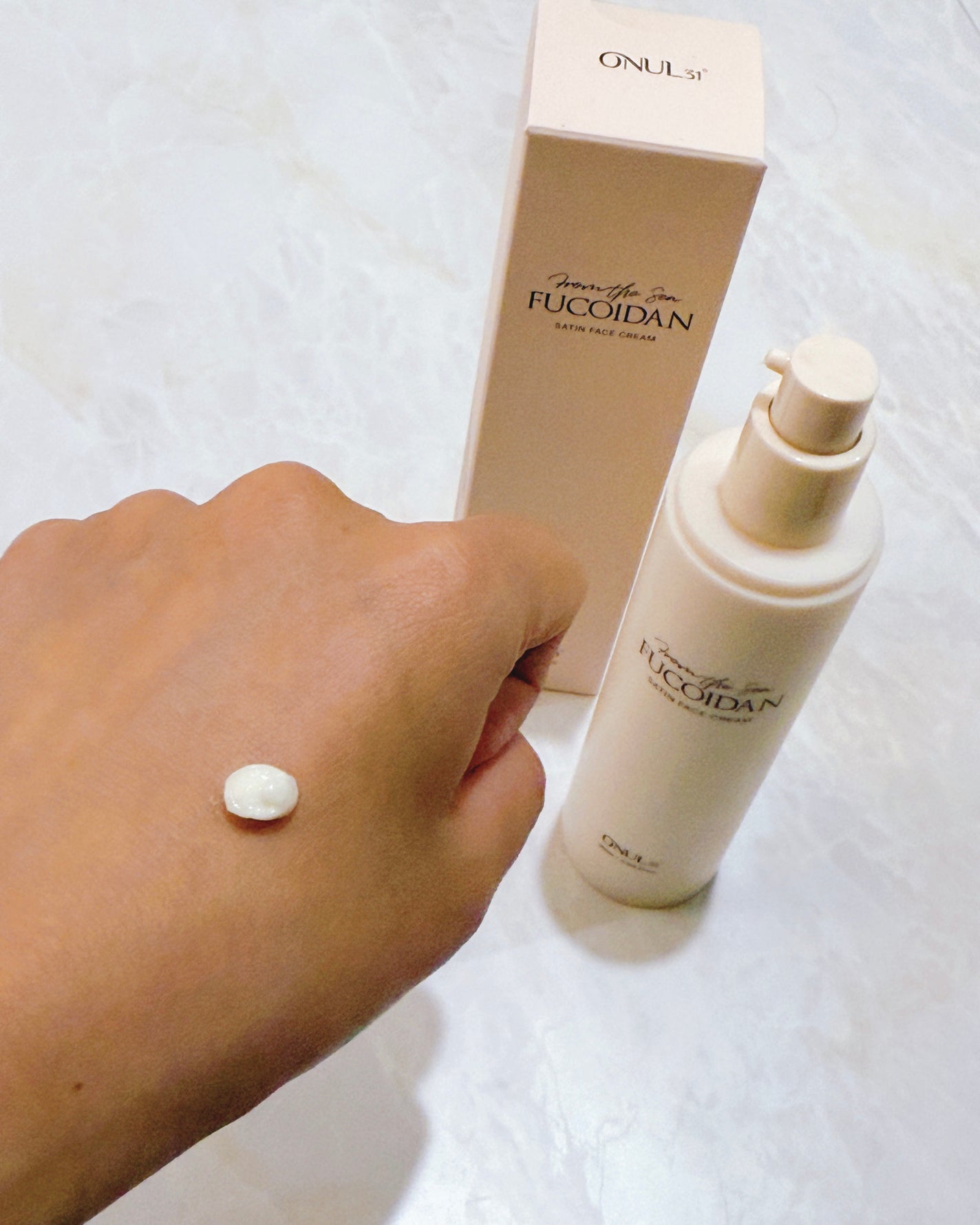 フコイダンサテンフェイスクリーム/ONUL31/フェイスクリームを使ったクチコミ(2枚目)