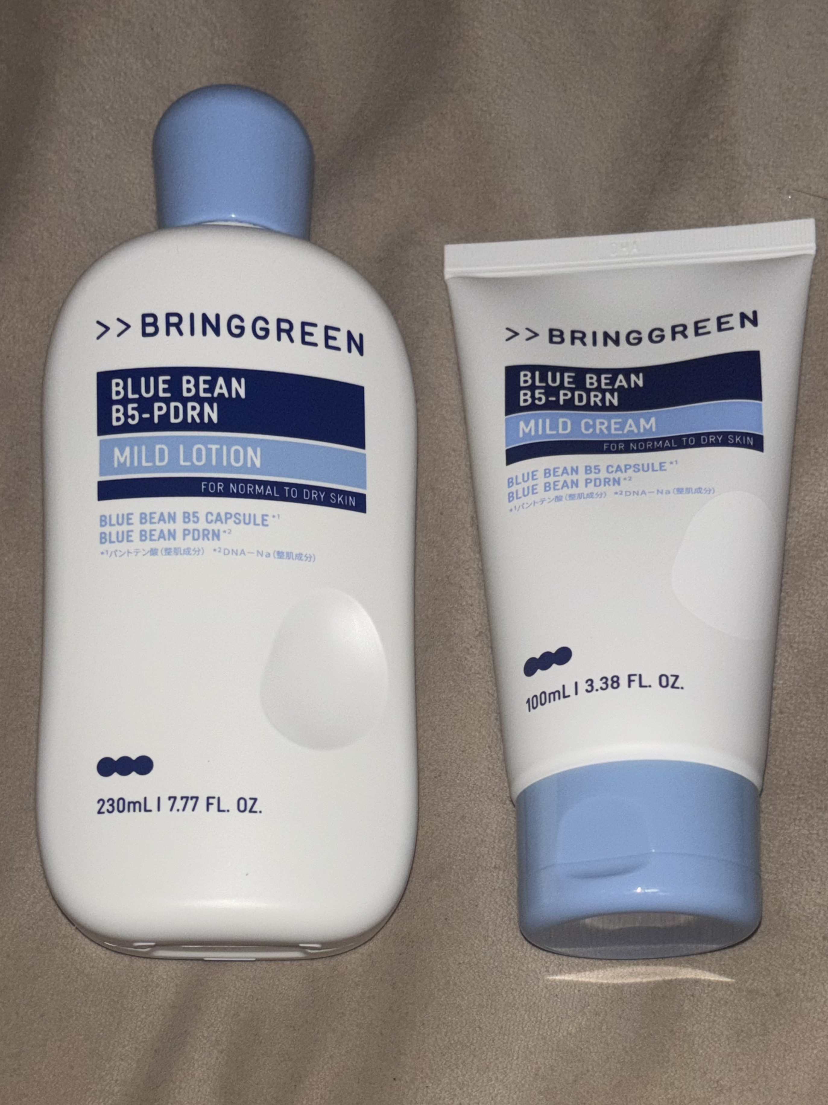 ♡BRING GREEN
・ブルービーンB5-PDRN™マイルドクリーム
・ブルービーンB5-PDRN™マイルドローション

Lipsを通して頂きましたブリングリーンのローション&クリームのご紹介です。

11月1日発売の新商品が試せて嬉し