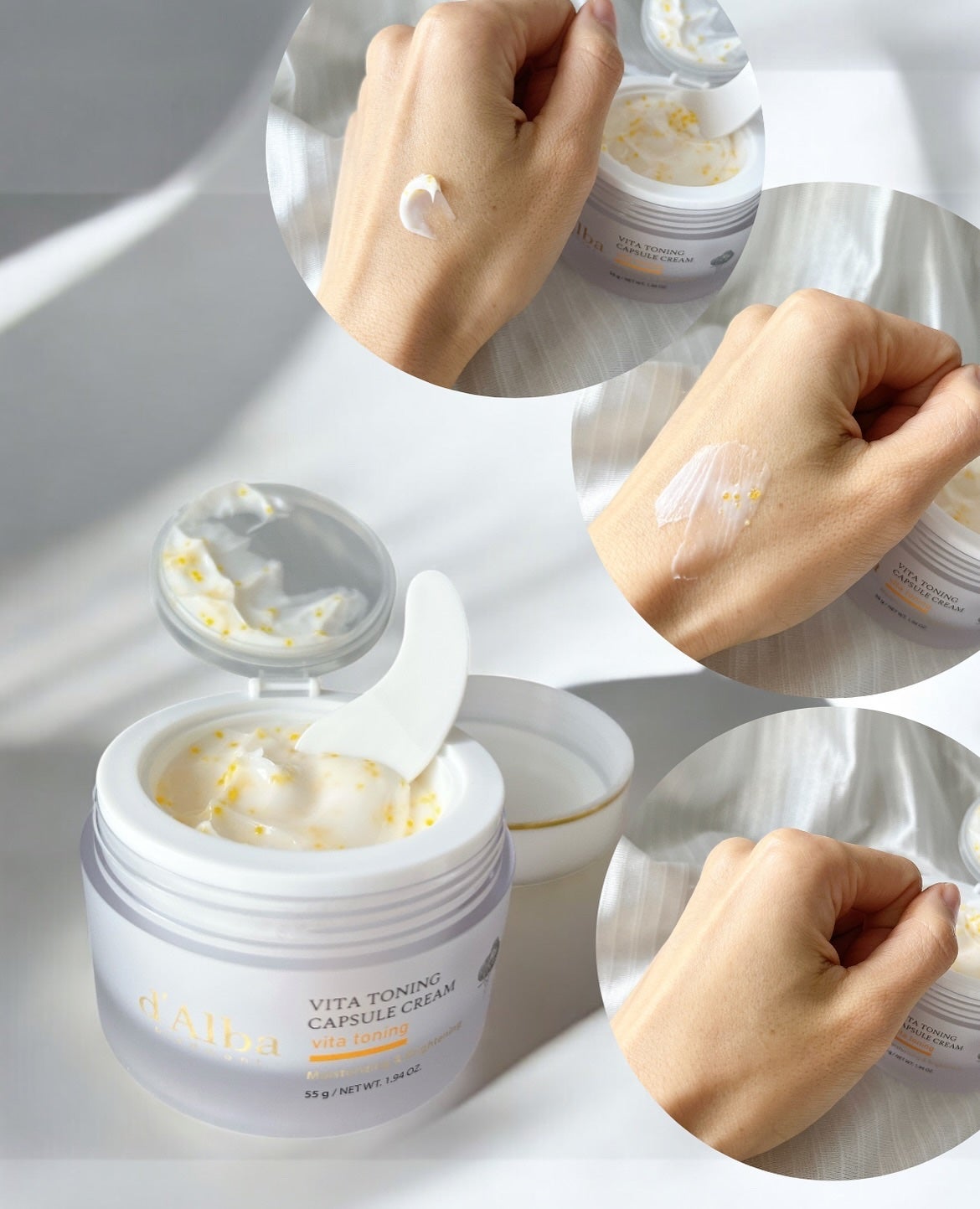 ホワイトトリュフダブルセラムアンドクリーム/ダルバ/フェイスクリームを使ったクチコミ(6枚目)