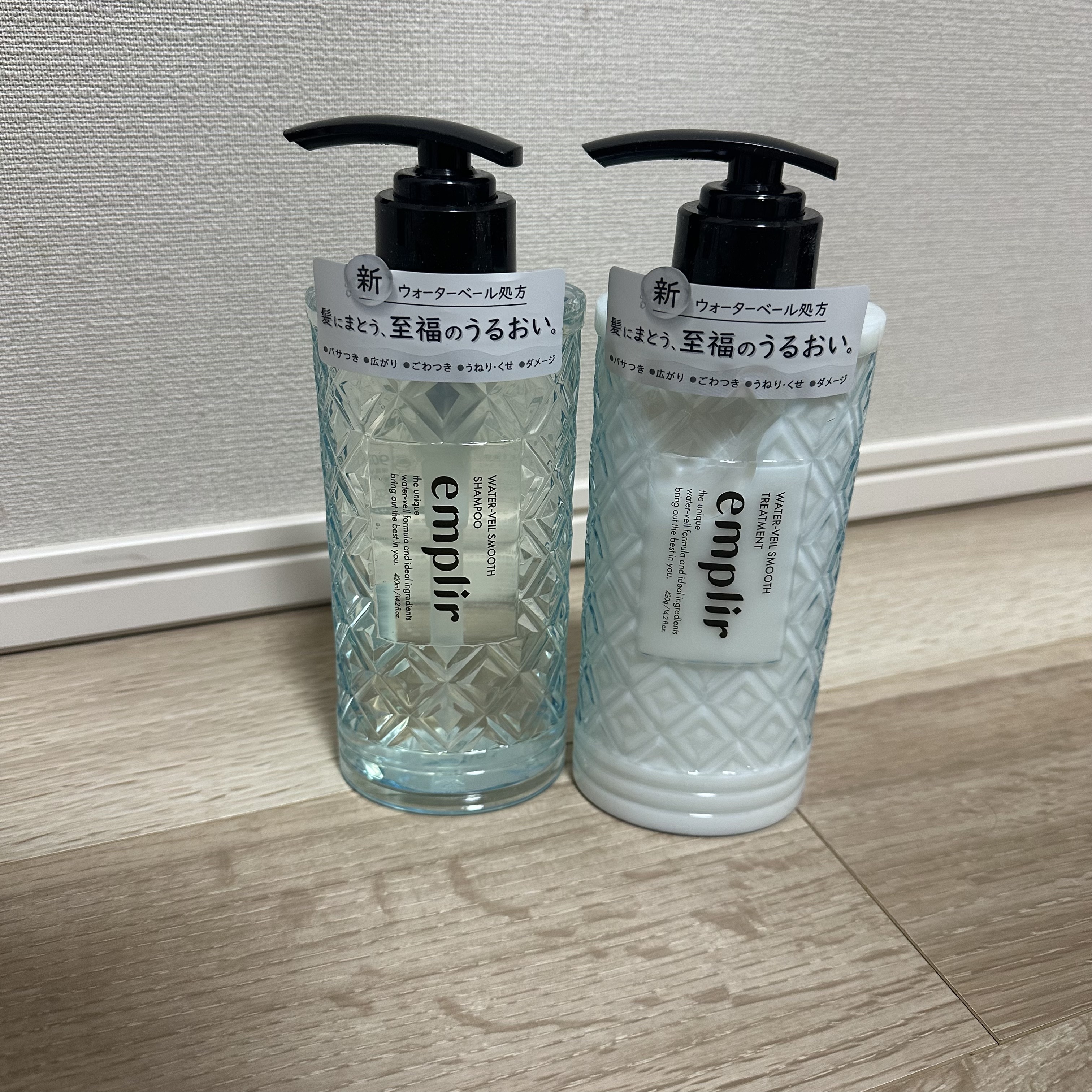 ウォーターベール スムース シャンプー／トリートメント トリートメント/emplir/市販シャンプーを使ったクチコミ（1枚目）
