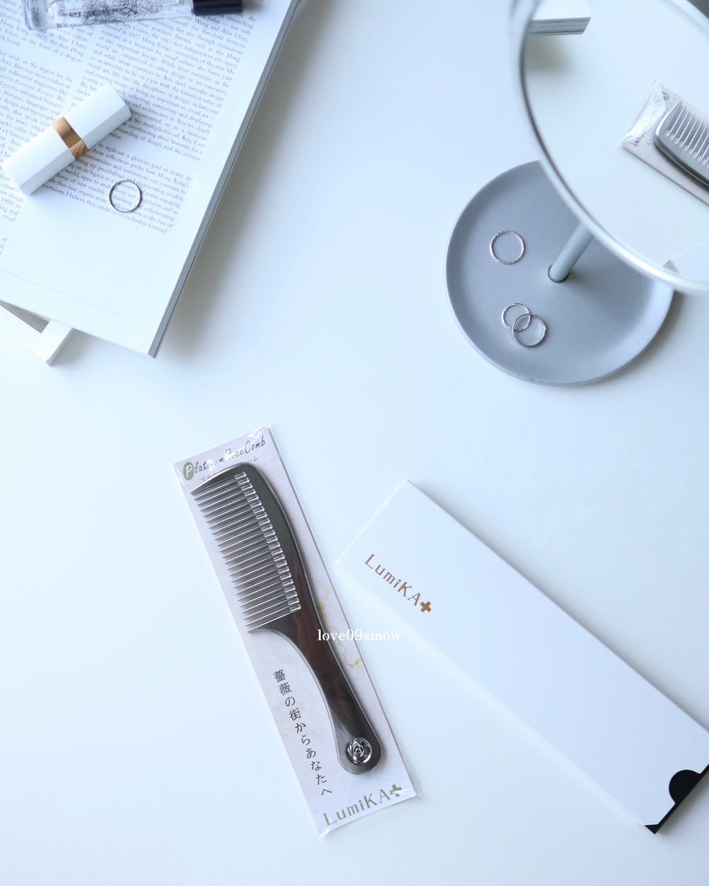 プラチナローズコーム/LumiKA+/ヘアコームを使ったクチコミ(5枚目)