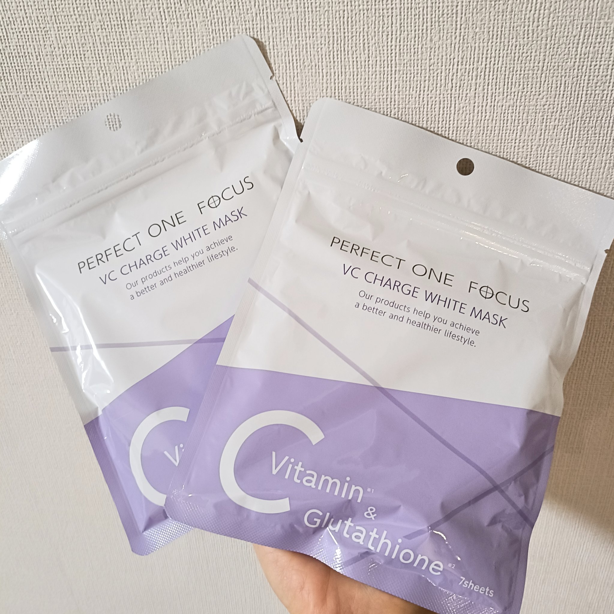 VCチャージ  ホワイトマスク/PERFECT ONE  FOCUS/シートマスク・パックを使ったクチコミ（1枚目）