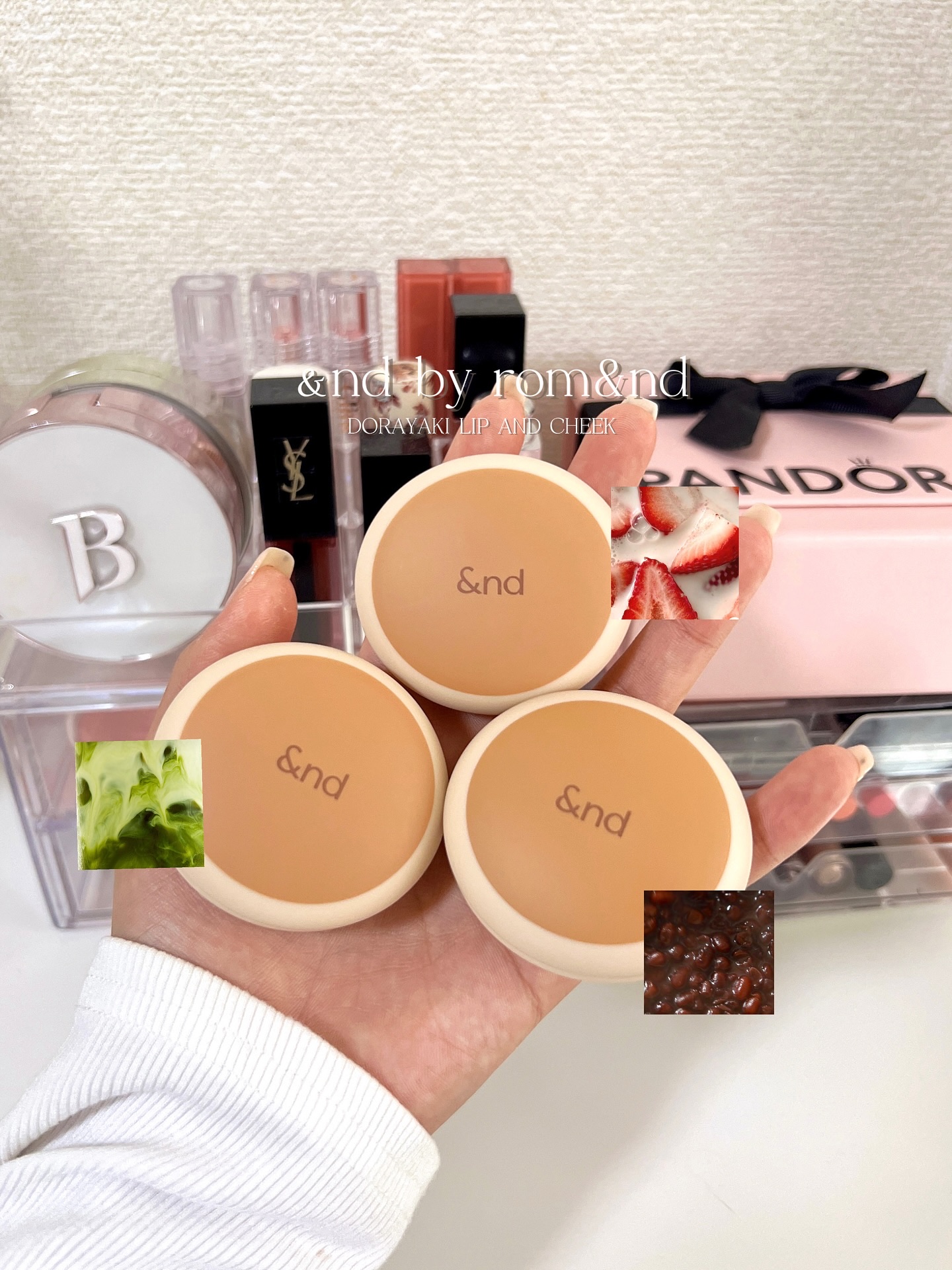 どら焼きリップ＆チーク/&nd by rom&nd/マルチパレットを使ったクチコミ（1枚目）