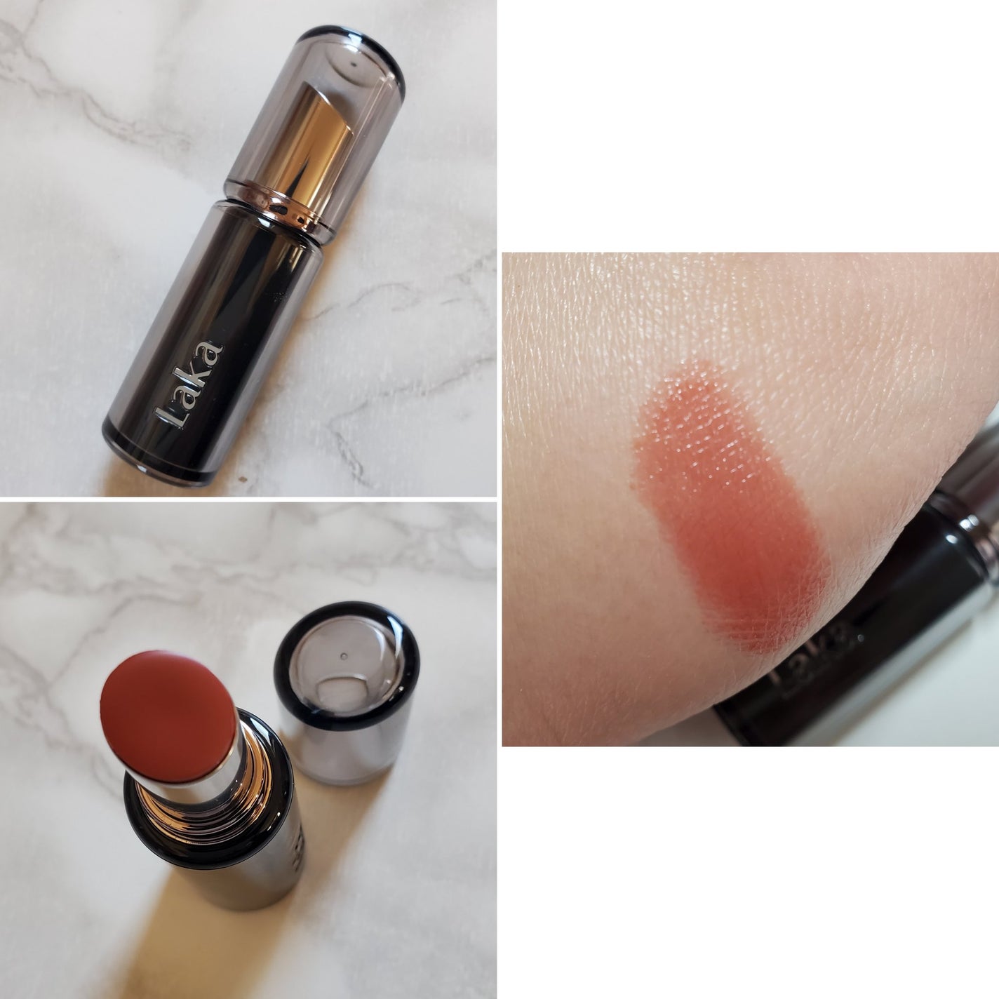 ボンディンググロウリップスティック/Laka/口紅を使ったクチコミ(3枚目)