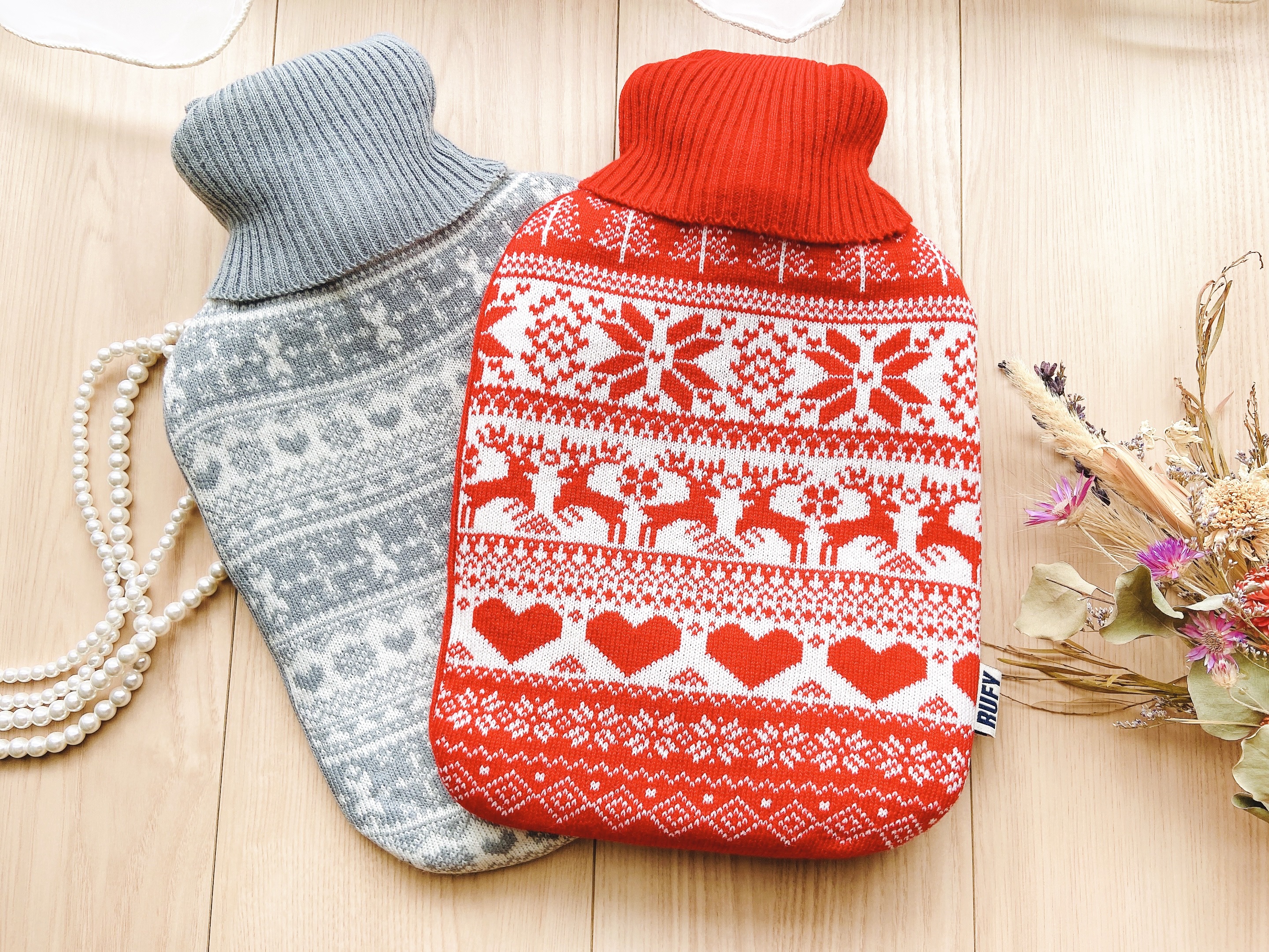 湯たんぽ　北欧柄ニット製カバー付き/SEUL BLEU JAPAN/その他を使ったクチコミ（2枚目）