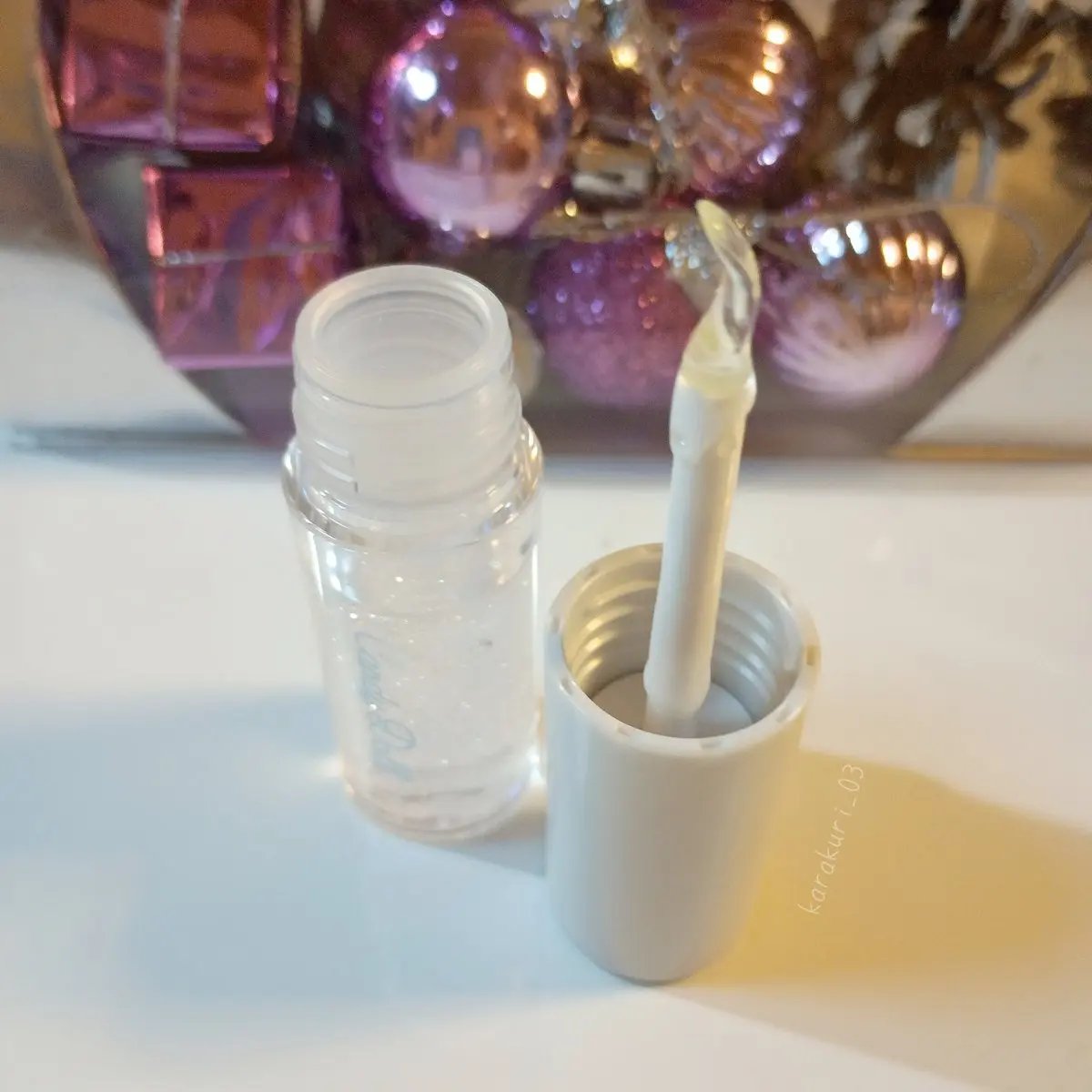 トリートメントケアグロス＜ホワイトダスト＞/CandyDoll/リップグロスを使ったクチコミ（3枚目）