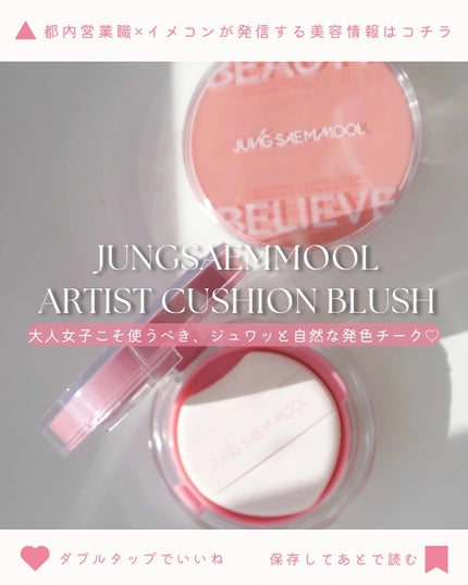 アーティストクッションブラッシュ/JUNG SAEM MOOL/リキッドチークを使ったクチコミ(1枚目)