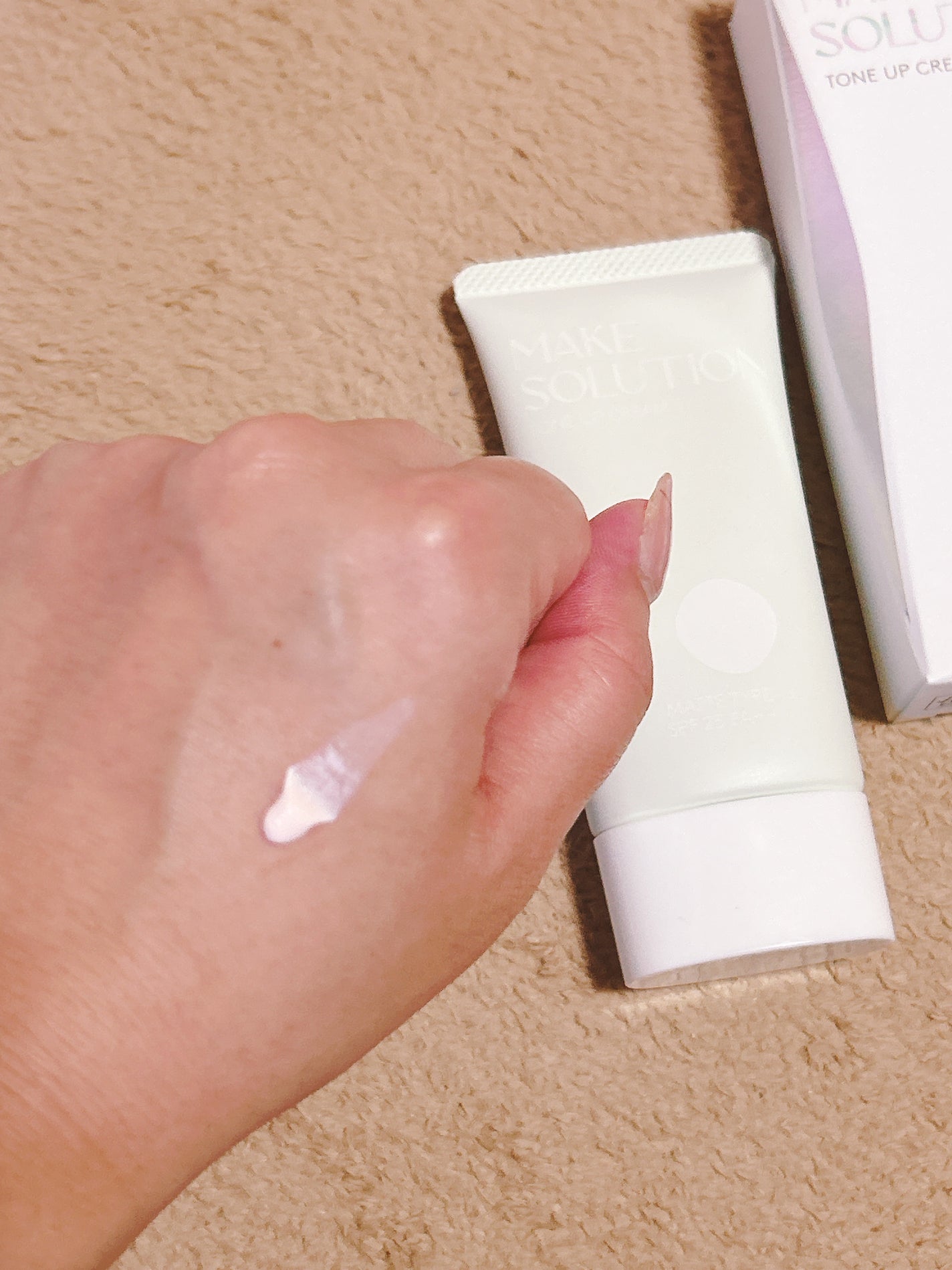 メークソリューション トーンアップクリーム マットタイプ/メークソリューション/化粧下地を使ったクチコミ(3枚目)