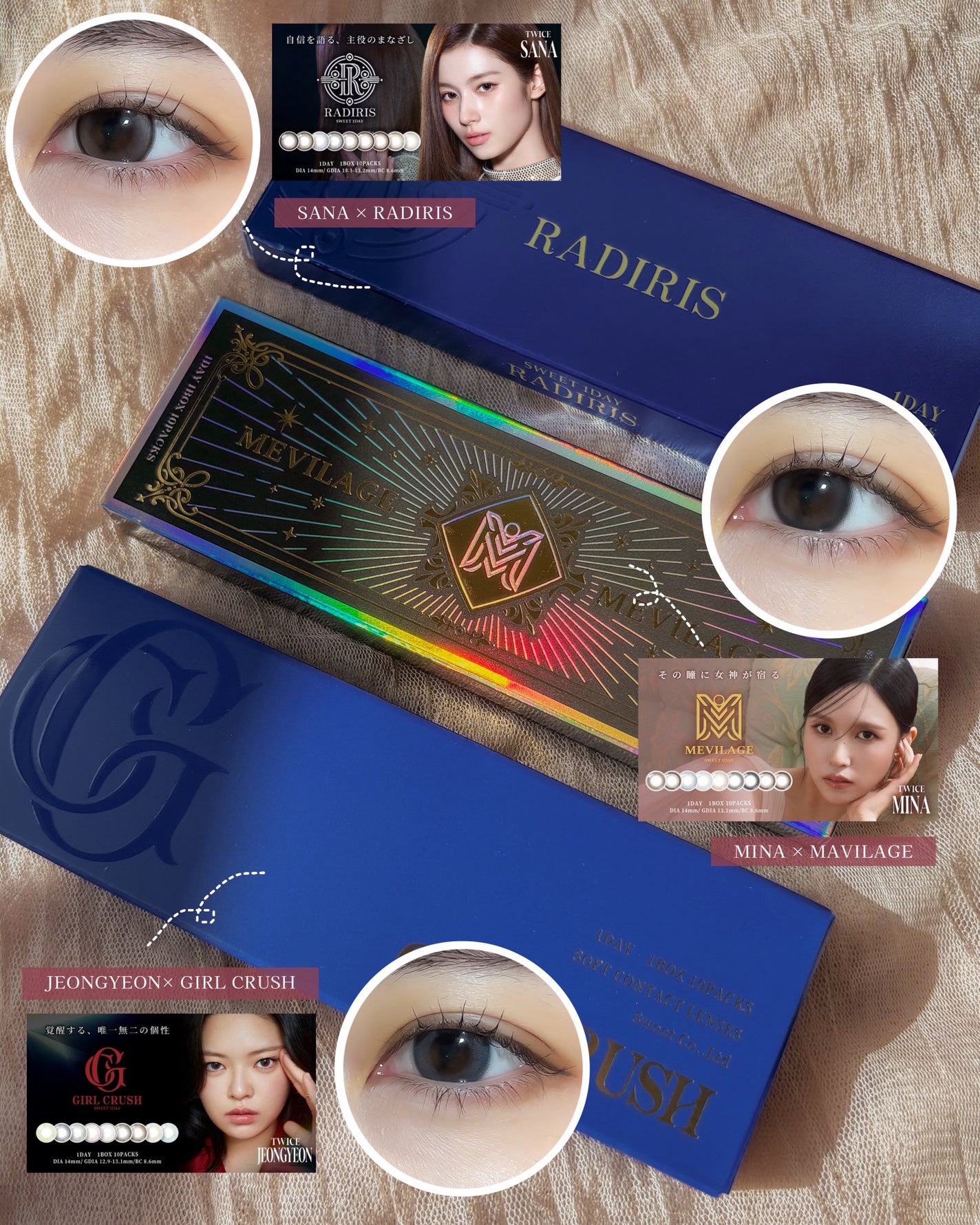 ラディリス 1day/スウィート/ワンデー(1DAY)カラコンを使ったクチコミ(2枚目)