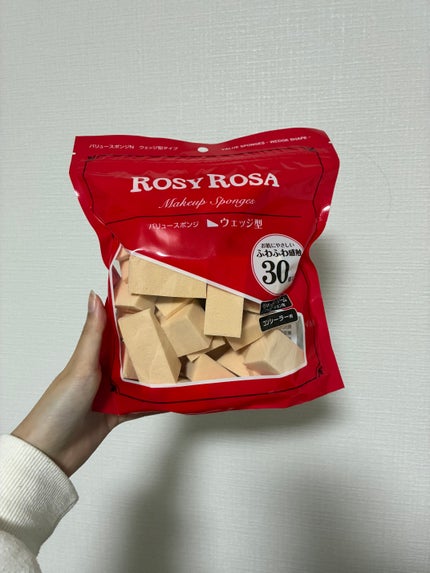 バリュースポンジN ウェッジ型タイプ 30P/ロージーローザ/パフ・スポンジを使ったクチコミ(1枚目)