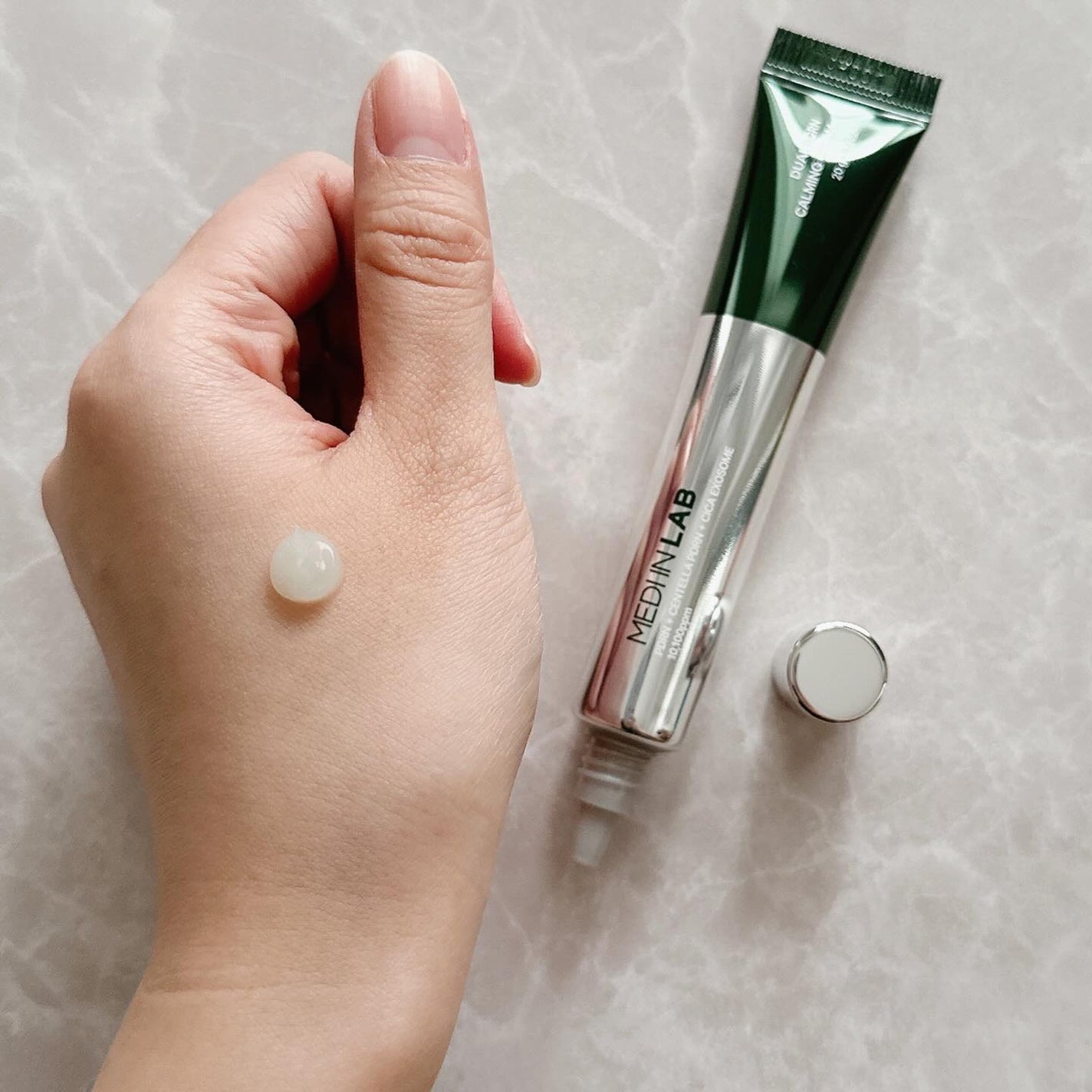 デュアルPDRNカーミングクリーム/MEDI IN LAB/フェイスクリームを使ったクチコミ(3枚目)