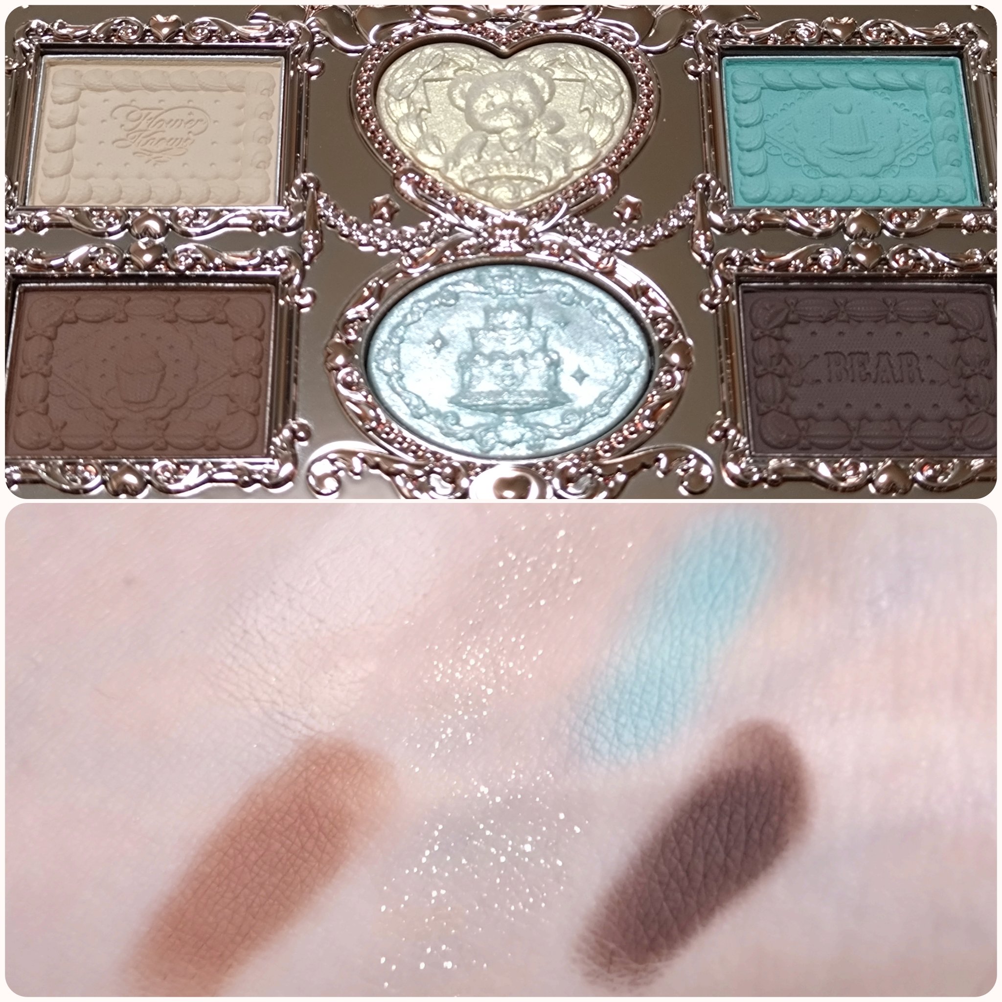 スウィーティーベア コレクション アイシャドウパレット/FlowerKnows/アイシャドウパレットを使ったクチコミ（2枚目）