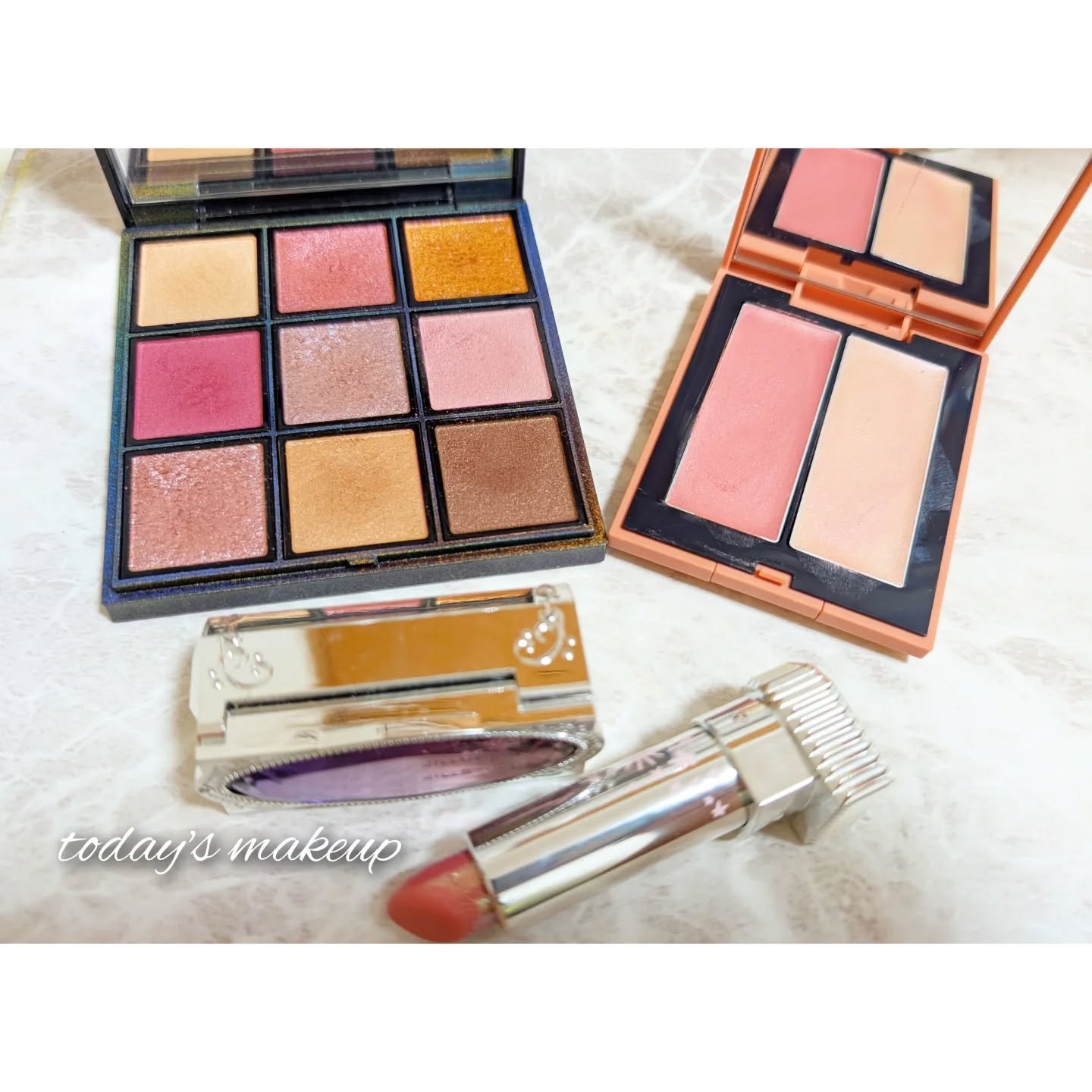 THREE シマリング グロー デュオ R/THREE/クリームハイライトを使ったクチコミ（1枚目）