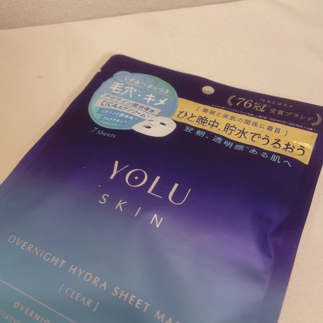 ヨル　スキン　オーバーナイト　ハイドラシートマスク　クリア/YOLU/シートマスク・パックを使ったクチコミ（1枚目）