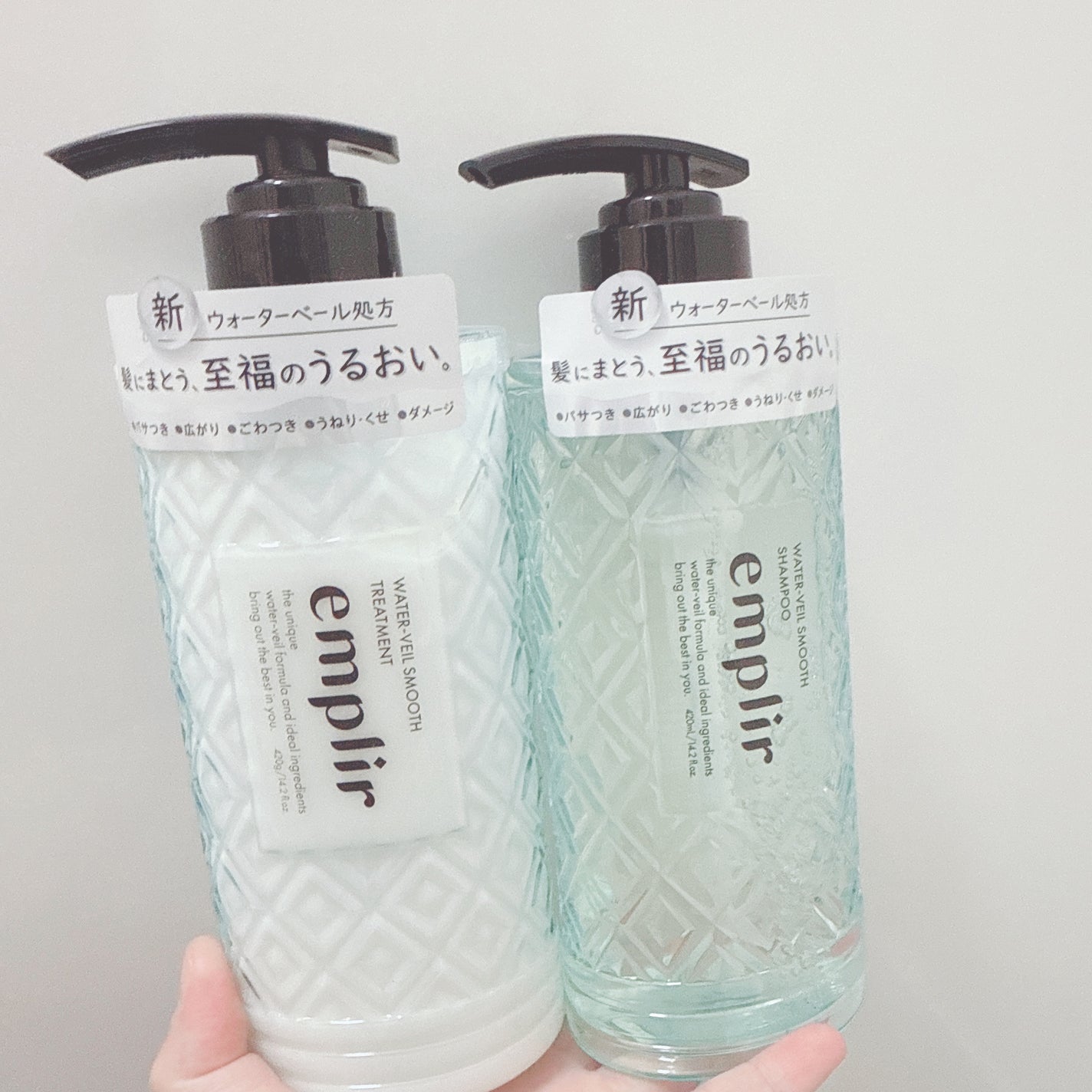 ウォーターベール スムース シャンプー/トリートメント/emplir/市販シャンプーを使ったクチコミ(1枚目)
