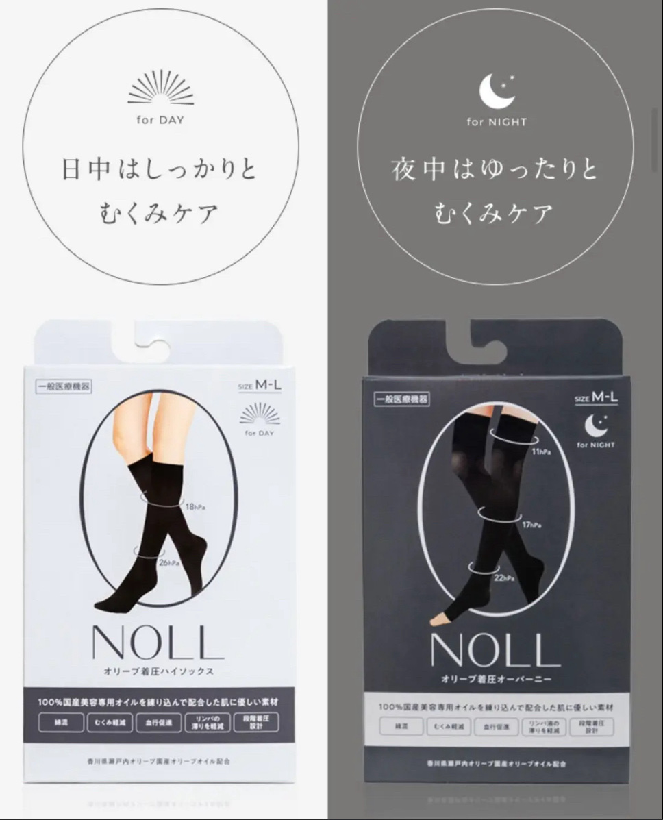 試してみた】NOLL オリーブ着圧 ハイソックス のリアルな口コミ