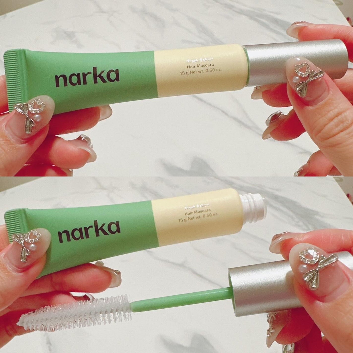 フレッシュセバムヘアマスカラ/narka/その他スタイリングを使ったクチコミ(2枚目)