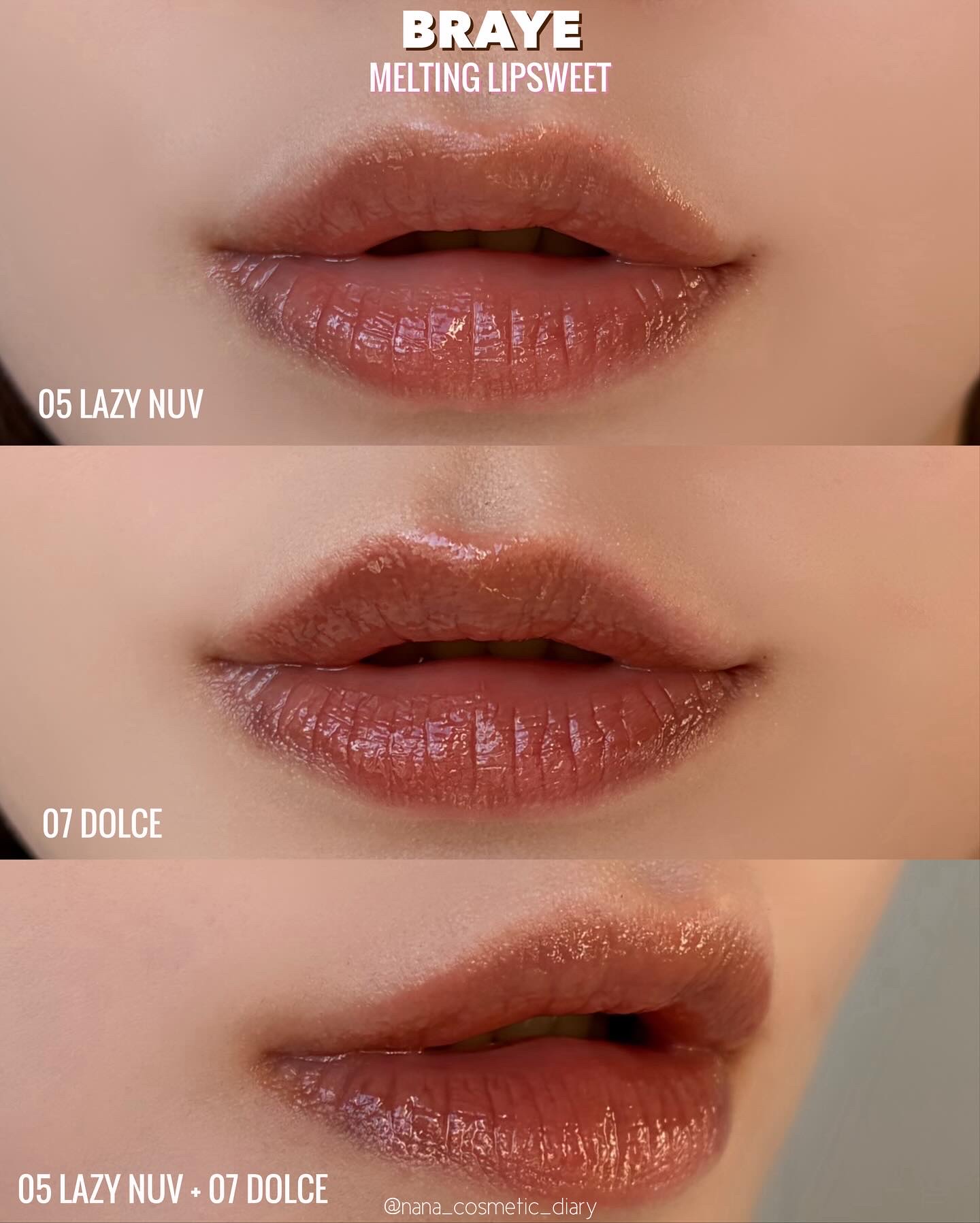 メルティングリップスウィート 06 DUSK ROSE ダスクローズ/BRAYE/口紅を使ったクチコミ（3枚目）