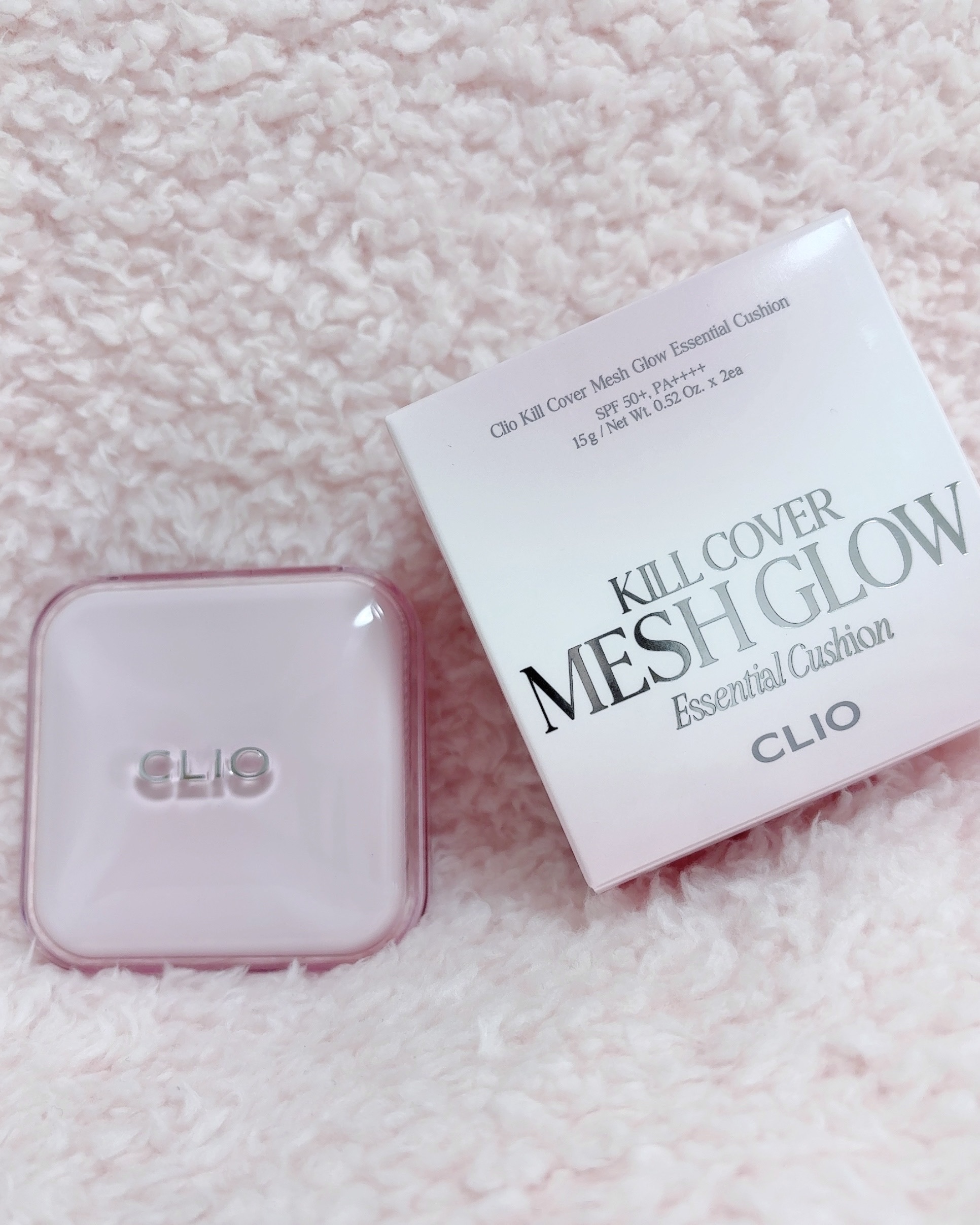 キルカバー メッシュ グロウ エッセンシャル クッション 19C ライト(LIGHT)/CLIO/クッションファンデーションを使ったクチコミ（3枚目）