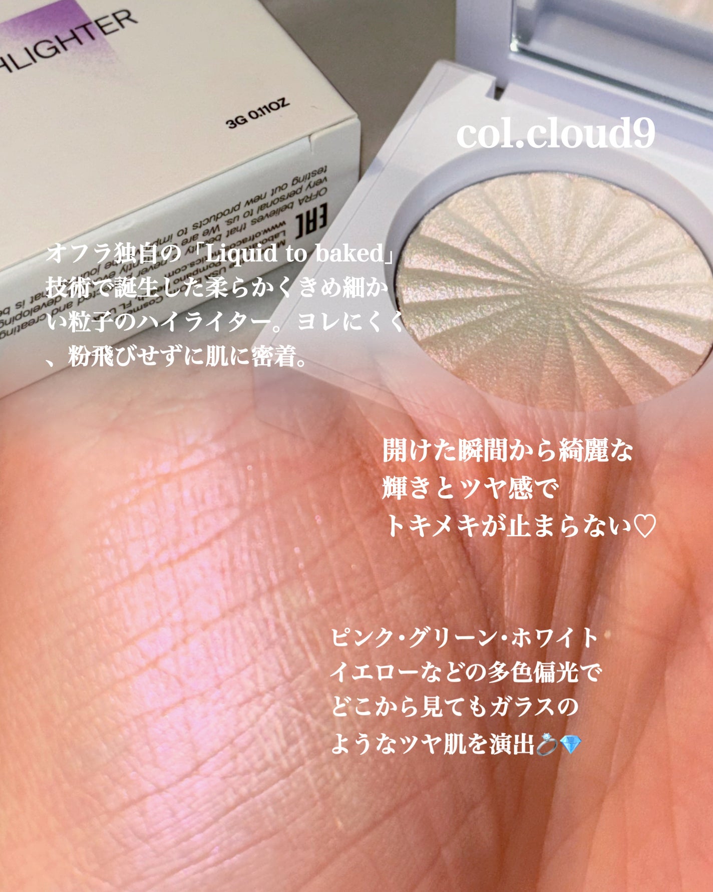 OFRA mini Highlighter/Ofra Cosmetics/パウダーハイライトを使ったクチコミ(2枚目)