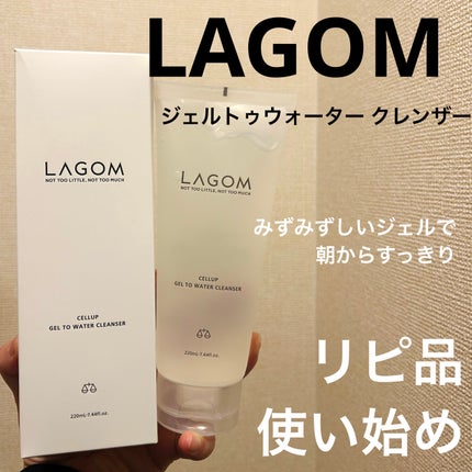 ラゴム ジェルトゥウォーター クレンザー(朝用洗顔)/LAGOM /その他洗顔料を使ったクチコミ(1枚目)