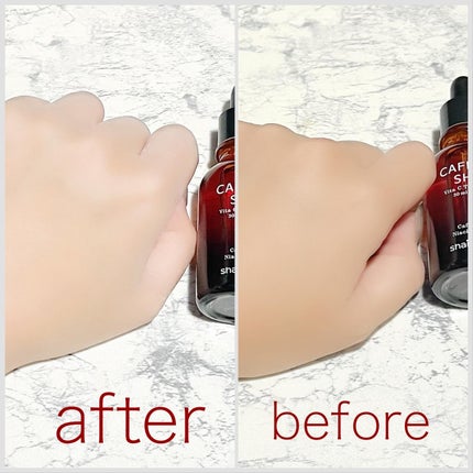 カフェインショット ビタC トーニングセラム/shaishaishai/美容液を使ったクチコミ(4枚目)