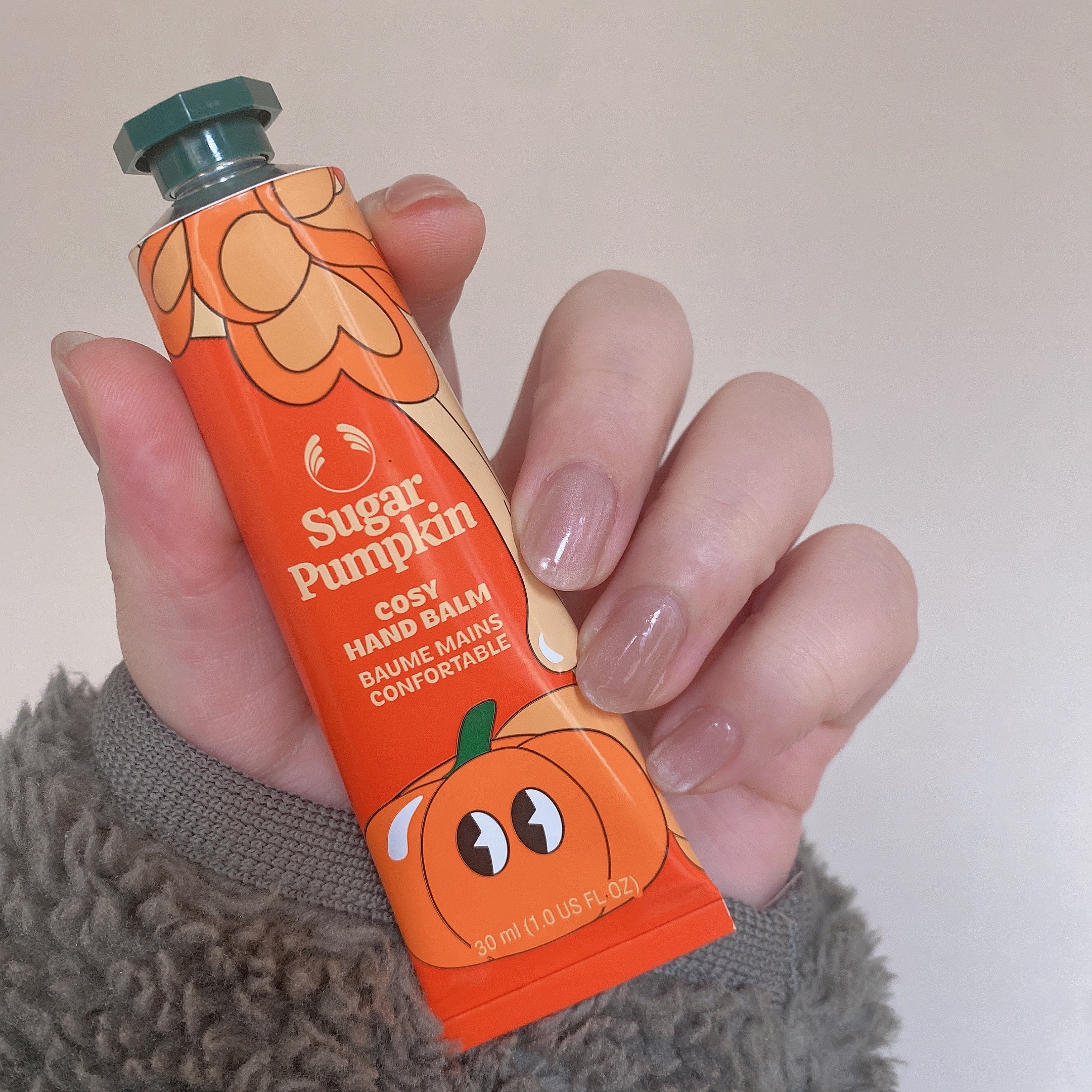 ハンドバーム シュガーパンプキン/THE BODY SHOP/ハンドクリームを使ったクチコミ（1枚目）