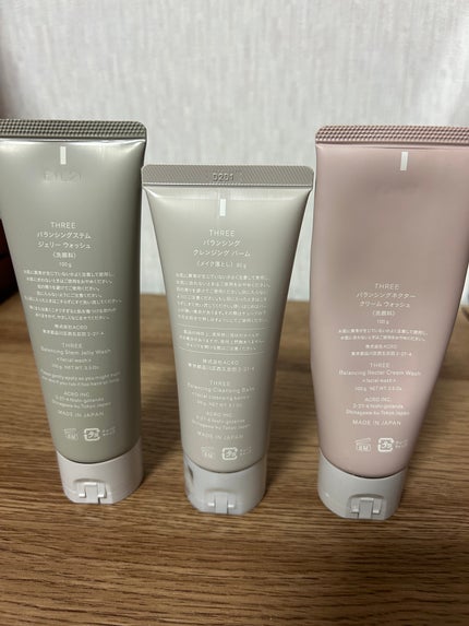 バランシングネクター クリーム ウォッシュ/THREE/洗顔フォームを使ったクチコミ(3枚目)