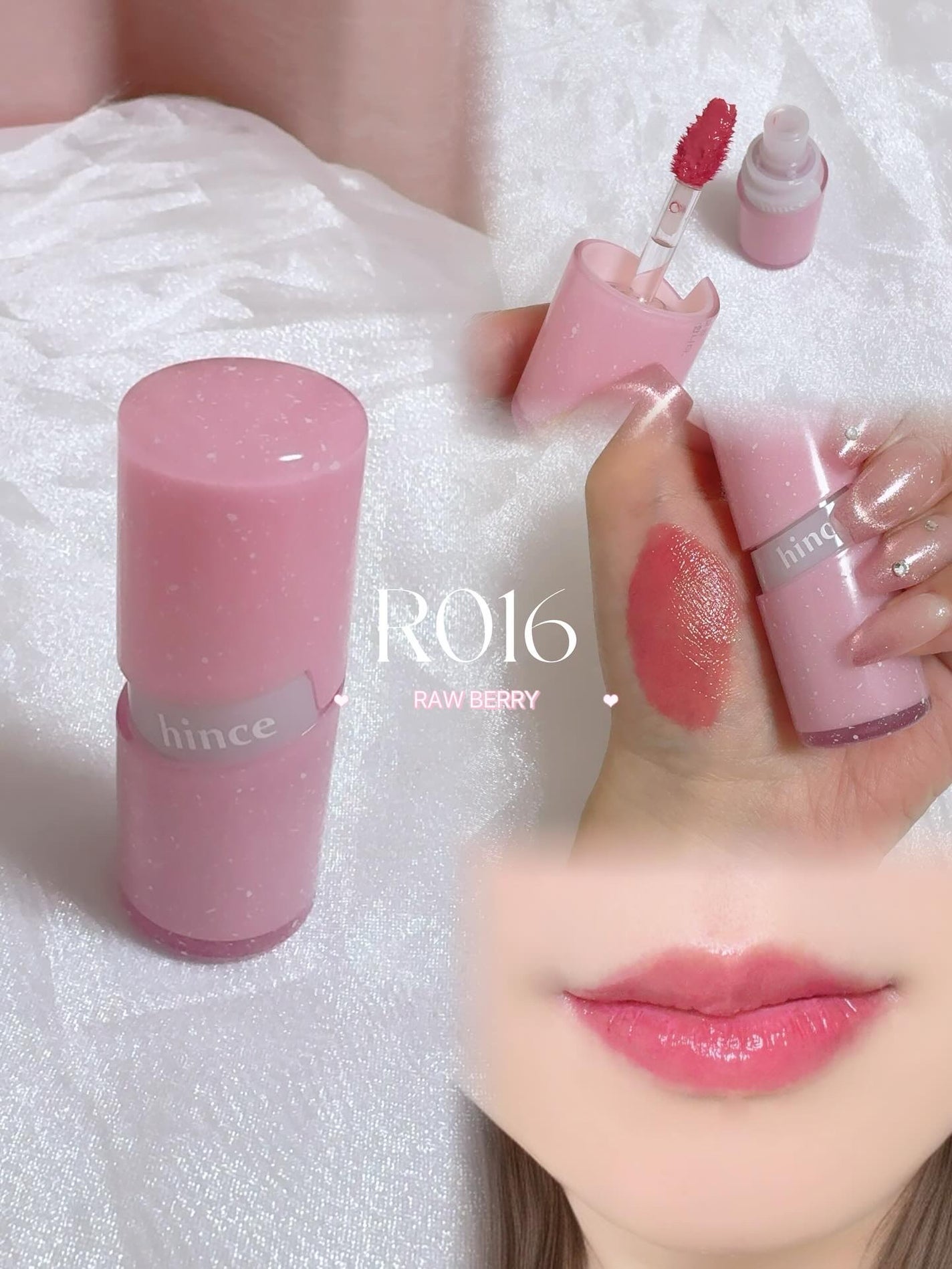 ロウグロウジェルティント/hince/リップティントを使ったクチコミ(3枚目)