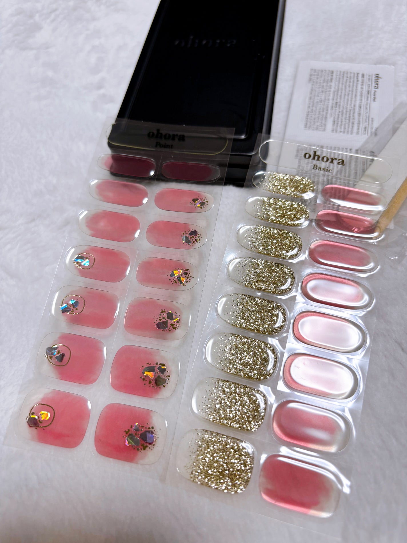 セミキュアジェルネイル(ハンド)/ohora/ネイルシールを使ったクチコミ(5枚目)