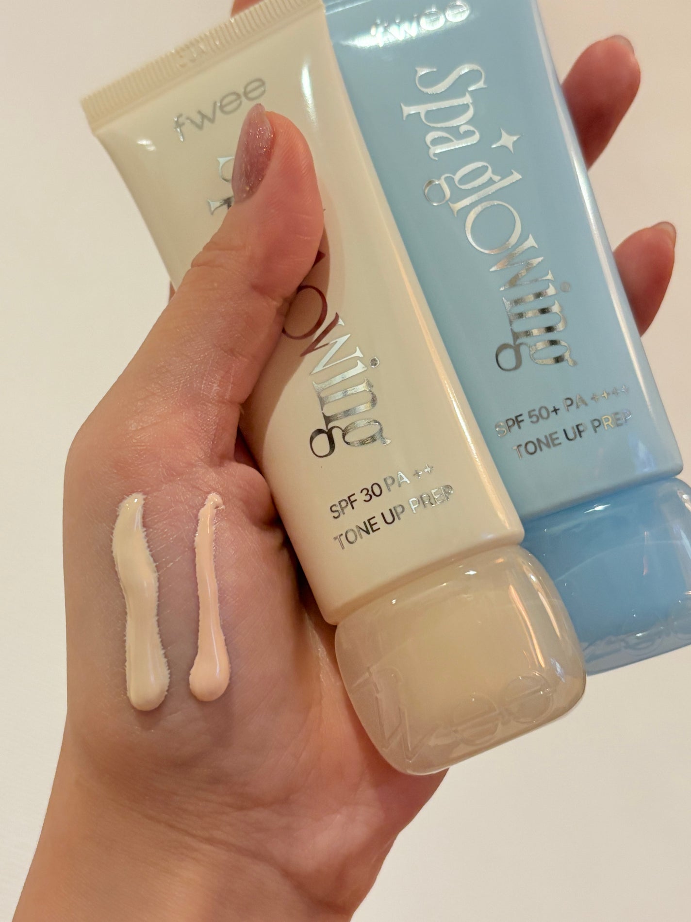 スパグロウUVトーンアップベース/fwee/化粧下地を使ったクチコミ(4枚目)