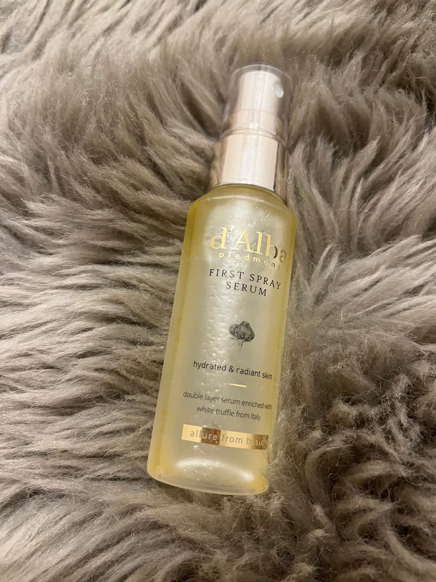 ダルバ ホワイトトリュフファーストスプレーセラム/ダルバ/ミスト状化粧水を使ったクチコミ(1枚目)