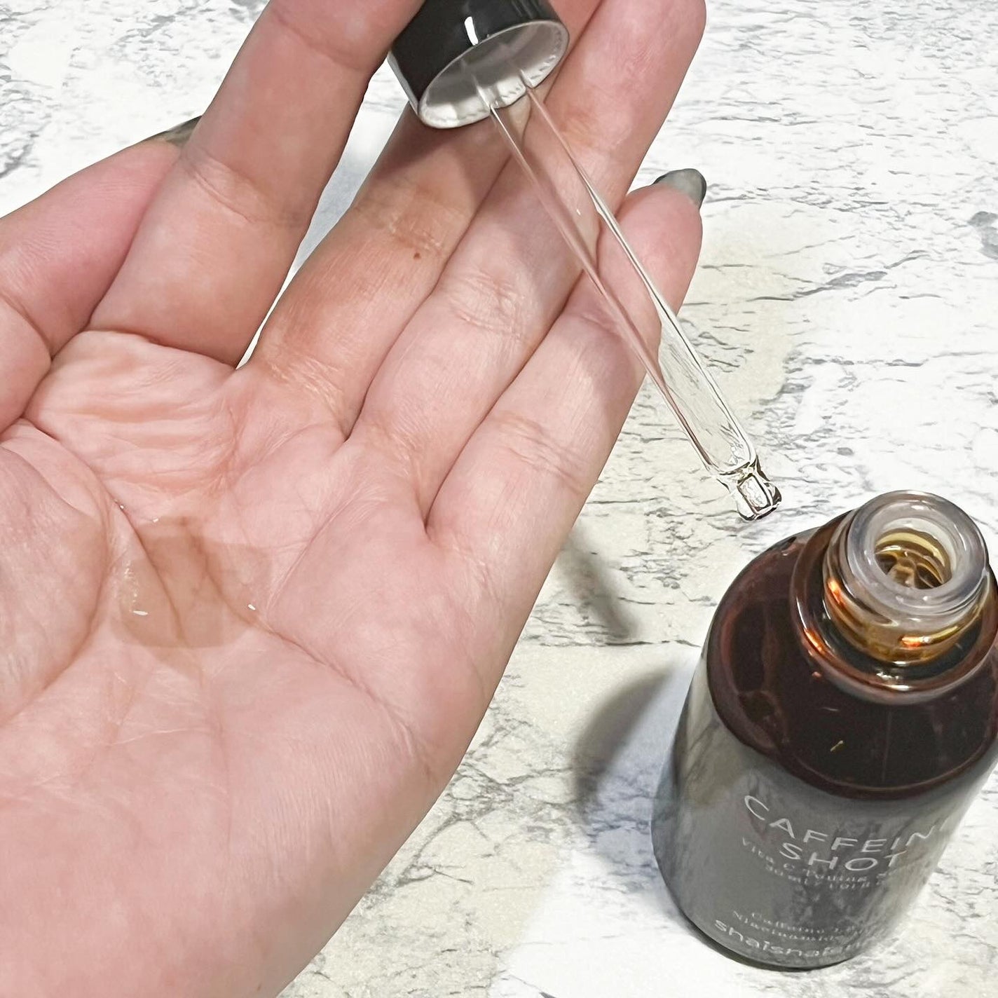 カフェインショット ビタC トーニングセラム/shaishaishai/美容液を使ったクチコミ(3枚目)