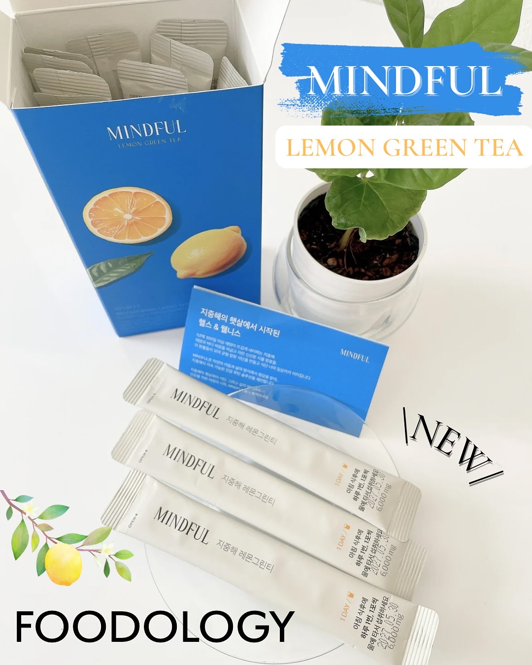 マインドフル地中海レモングリーンティー /FOODOLOGY/美容ドリンクを使ったクチコミ（1枚目）