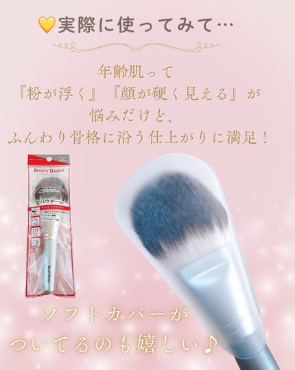 パウダーファンブラシ/ロージーローザ/メイクブラシを使ったクチコミ(5枚目)