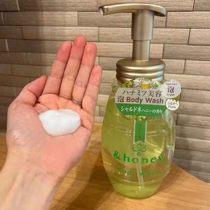 ピュアモイスト 泡ボディウォッシュ/&honey/ボディソープを使ったクチコミ(4枚目)
