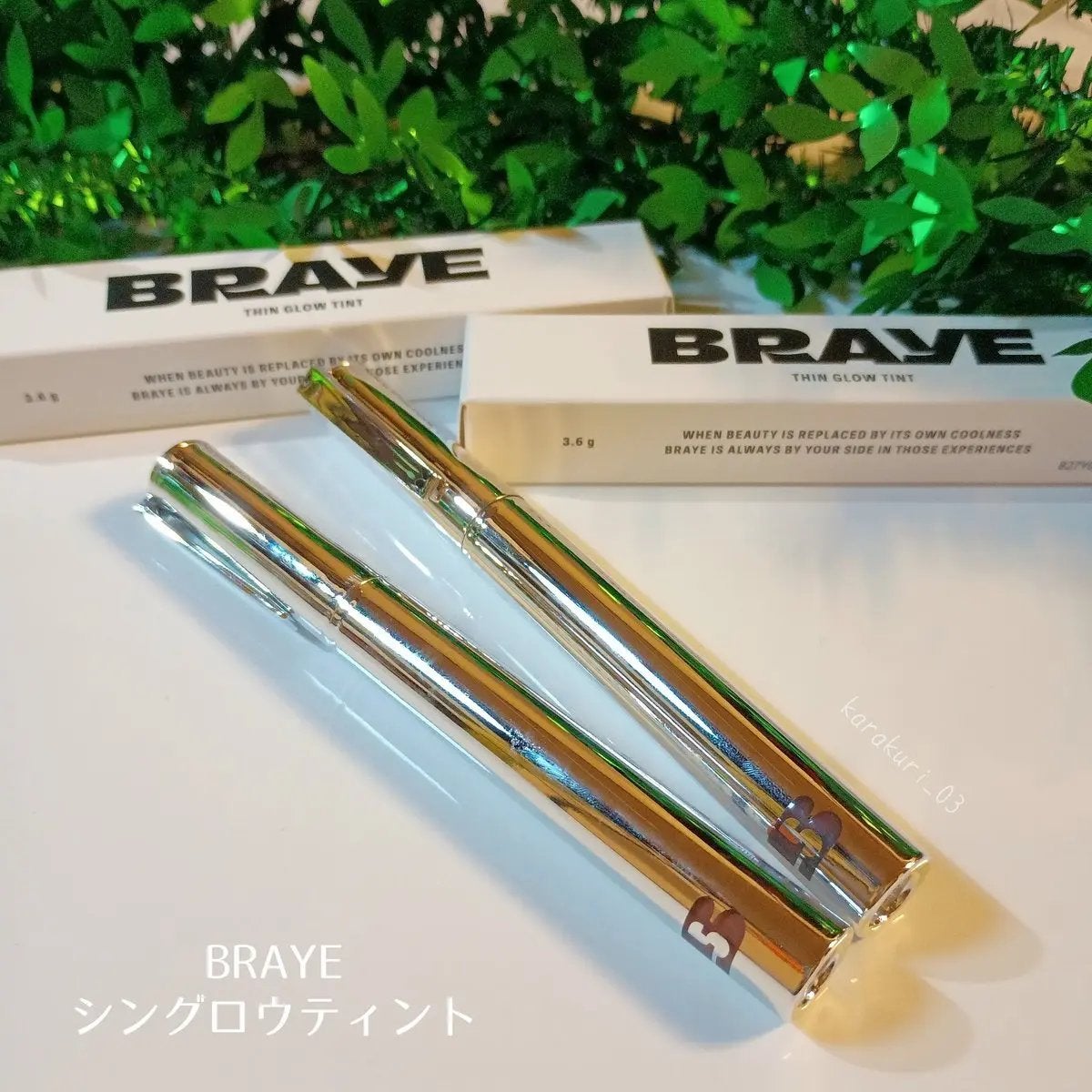 THIN GLOW TINT/BRAYE/口紅を使ったクチコミ(1枚目)