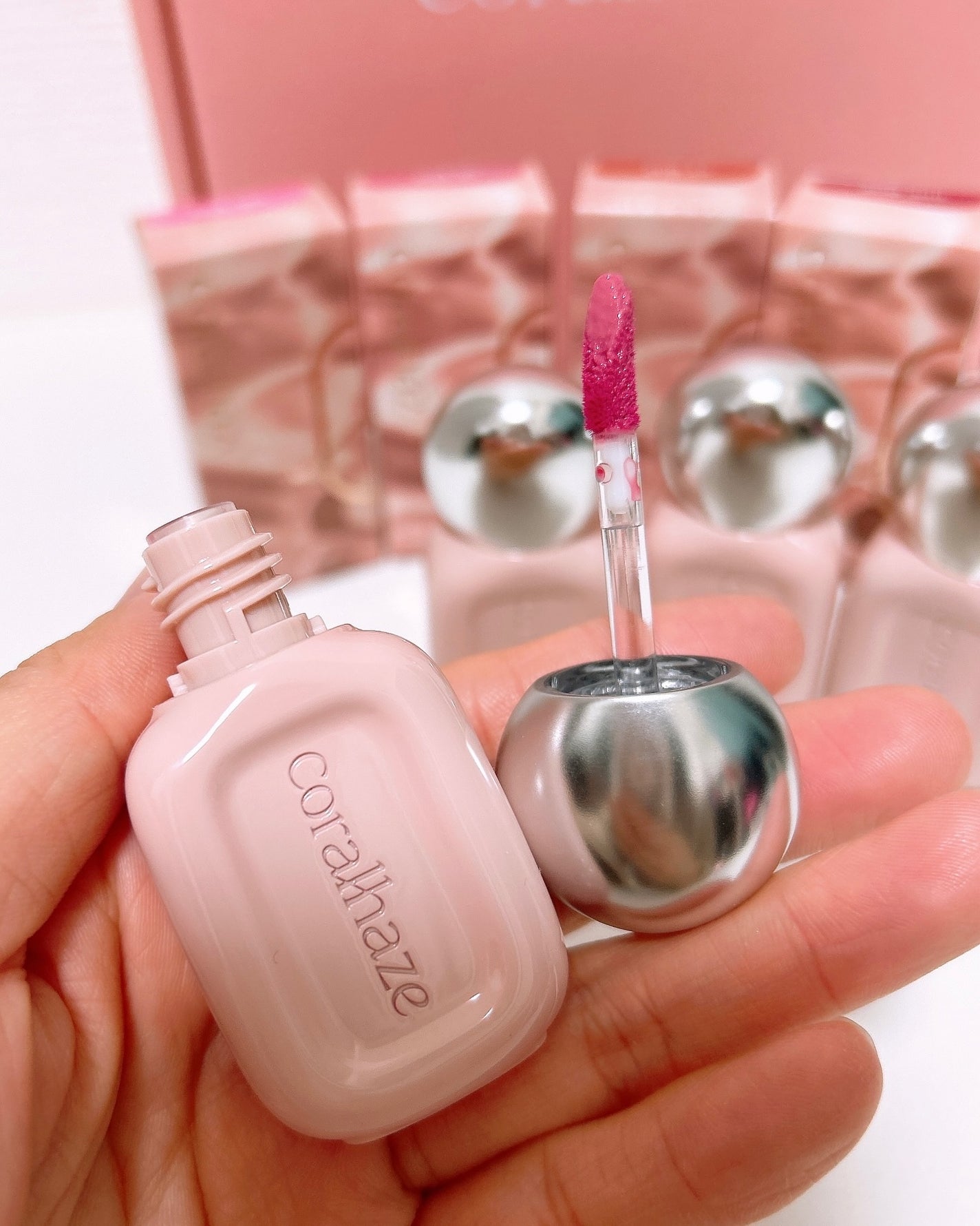 デュー ドロップ ティント/Coralhaze/リップティントを使ったクチコミ(2枚目)